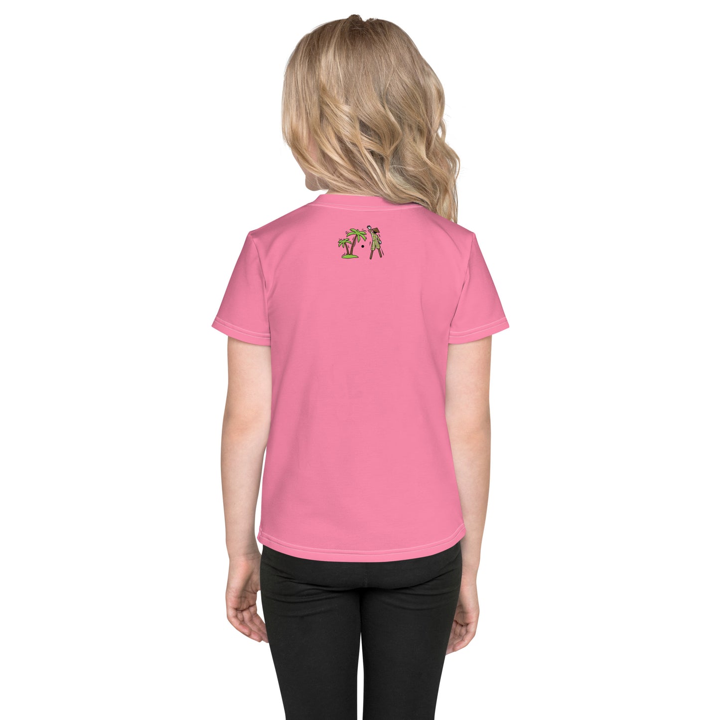 Pink V.Localized (Regular) Dry-Fit Kids T-Shirt