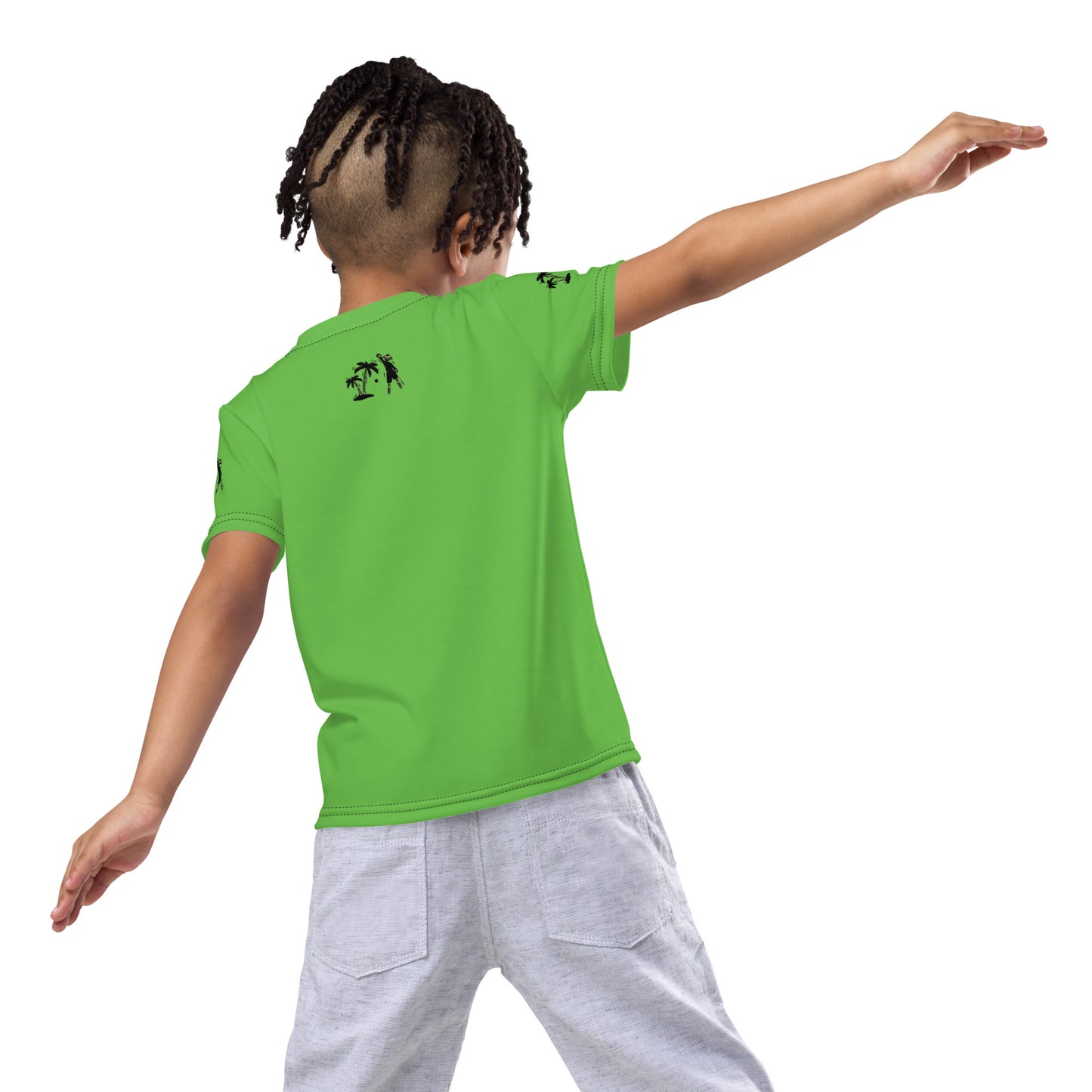 Green V.Localized (Camo) Kids Dry-Fit T-shirt