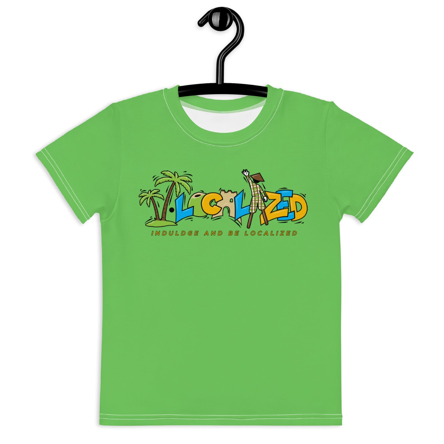 Green V.Localized (Regular) Dry-Fit Kids T-Shirt