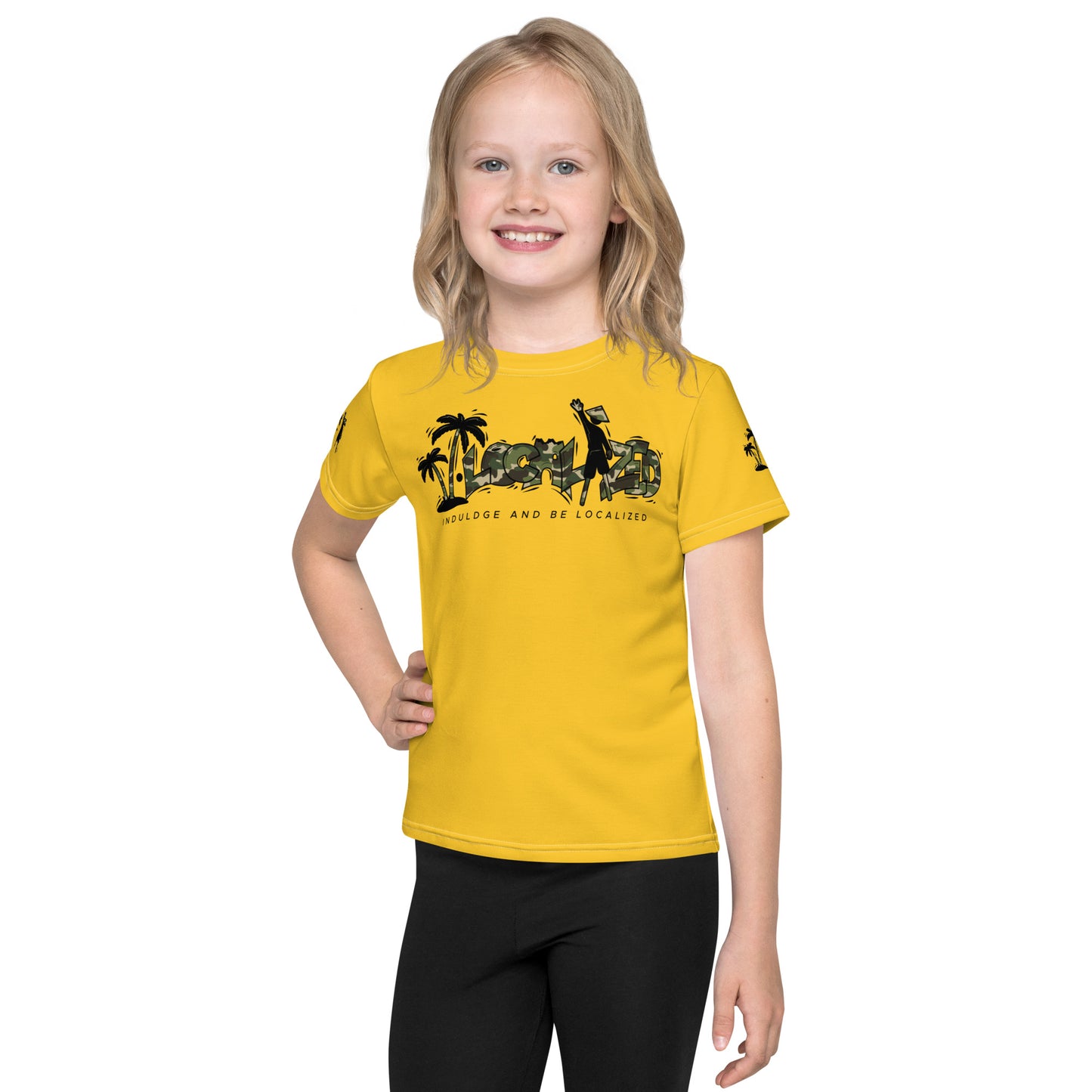 Gold V.Localized (Camo) Dry-Fit kids T-Shirt