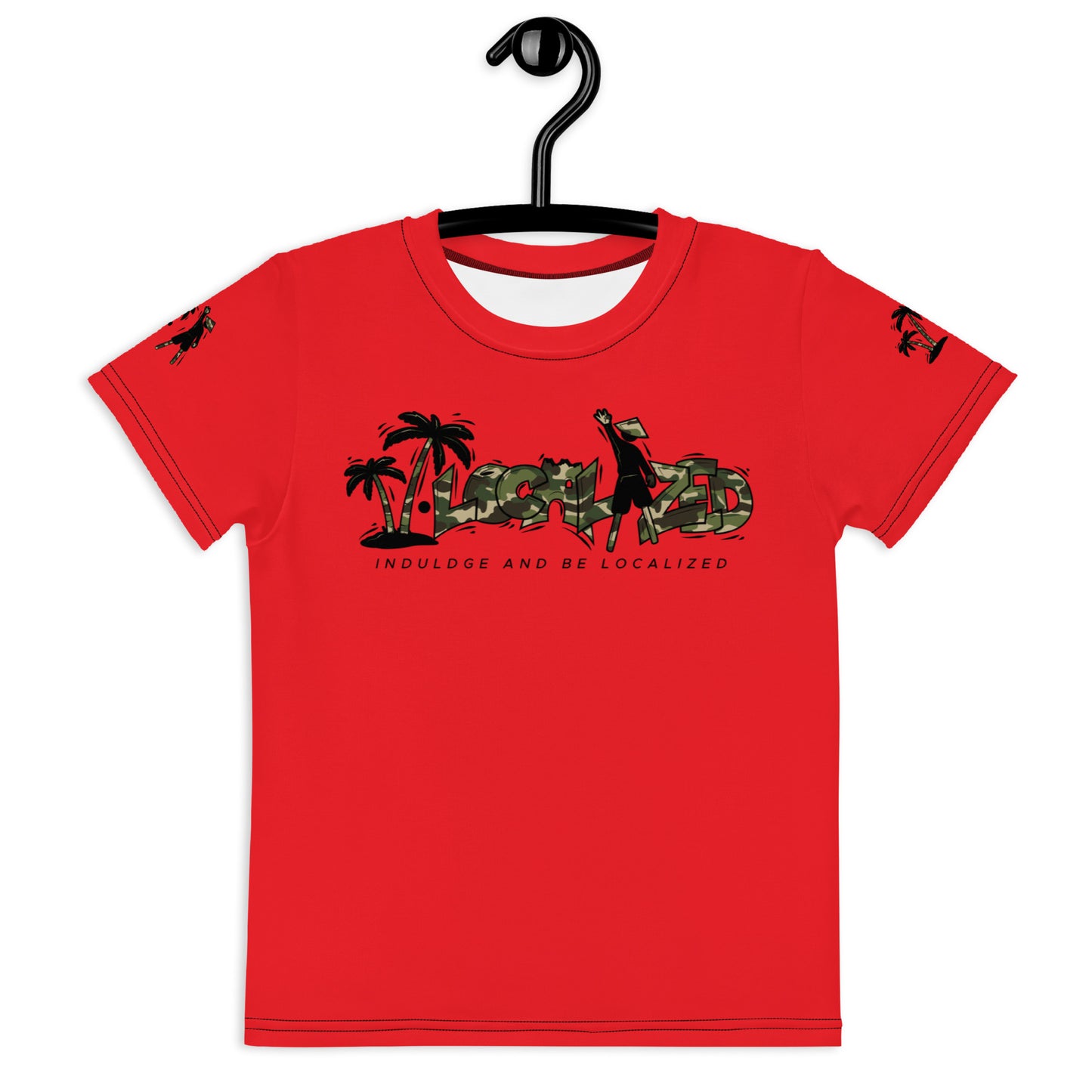 Red V.Localized (Camo) Kids Dry-Fit T-Shirt