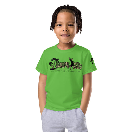Green V.Localized (Camo) Kids Dry-Fit T-shirt