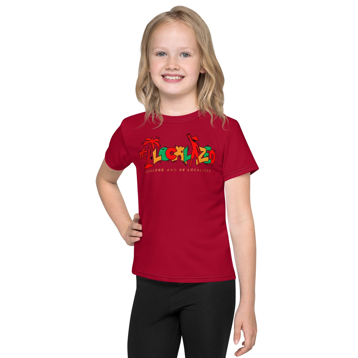 Maroon V.Localized (Ice/Gold/Green) Kid’s Dry-Fit T-Shirt