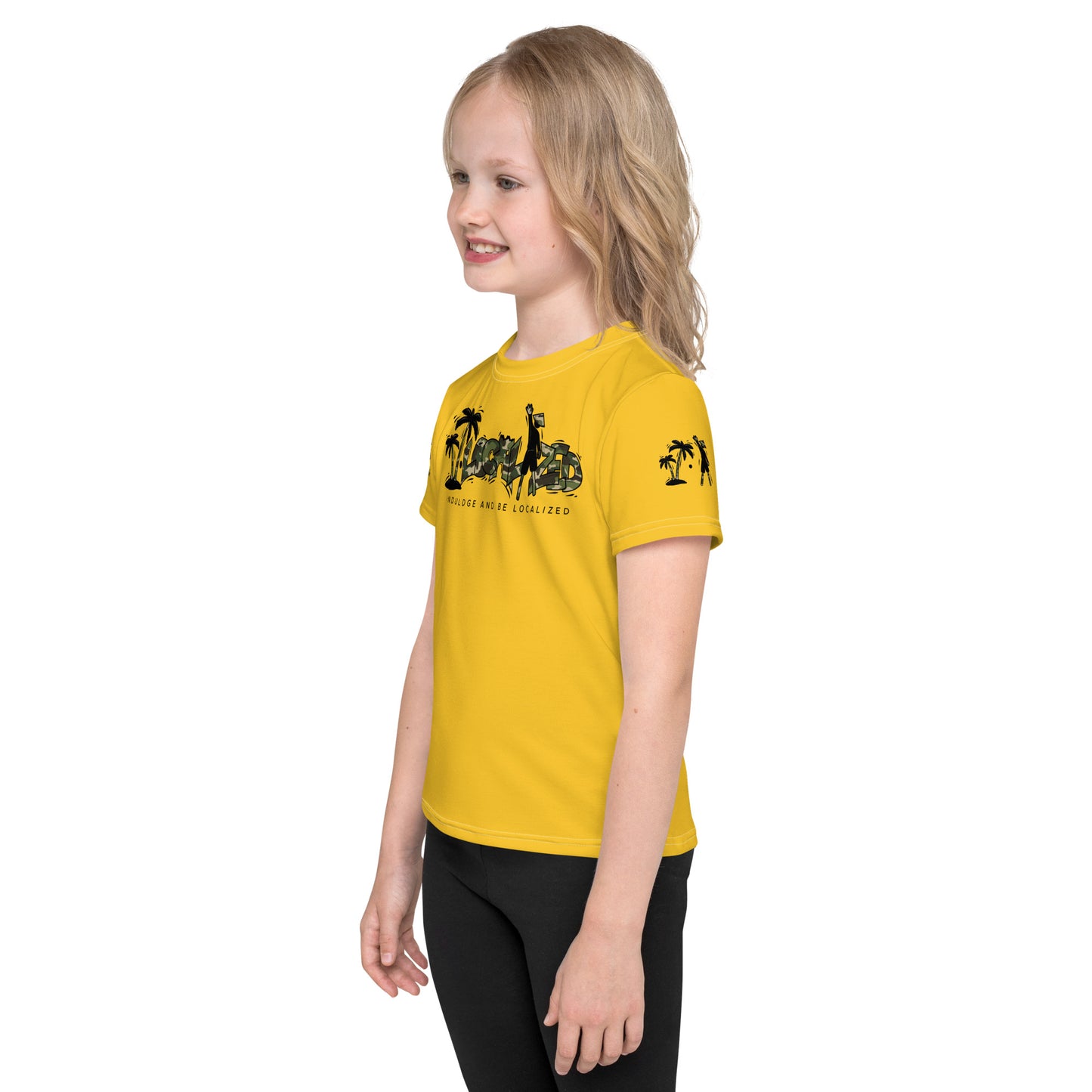 Gold V.Localized (Camo) Dry-Fit kids T-Shirt