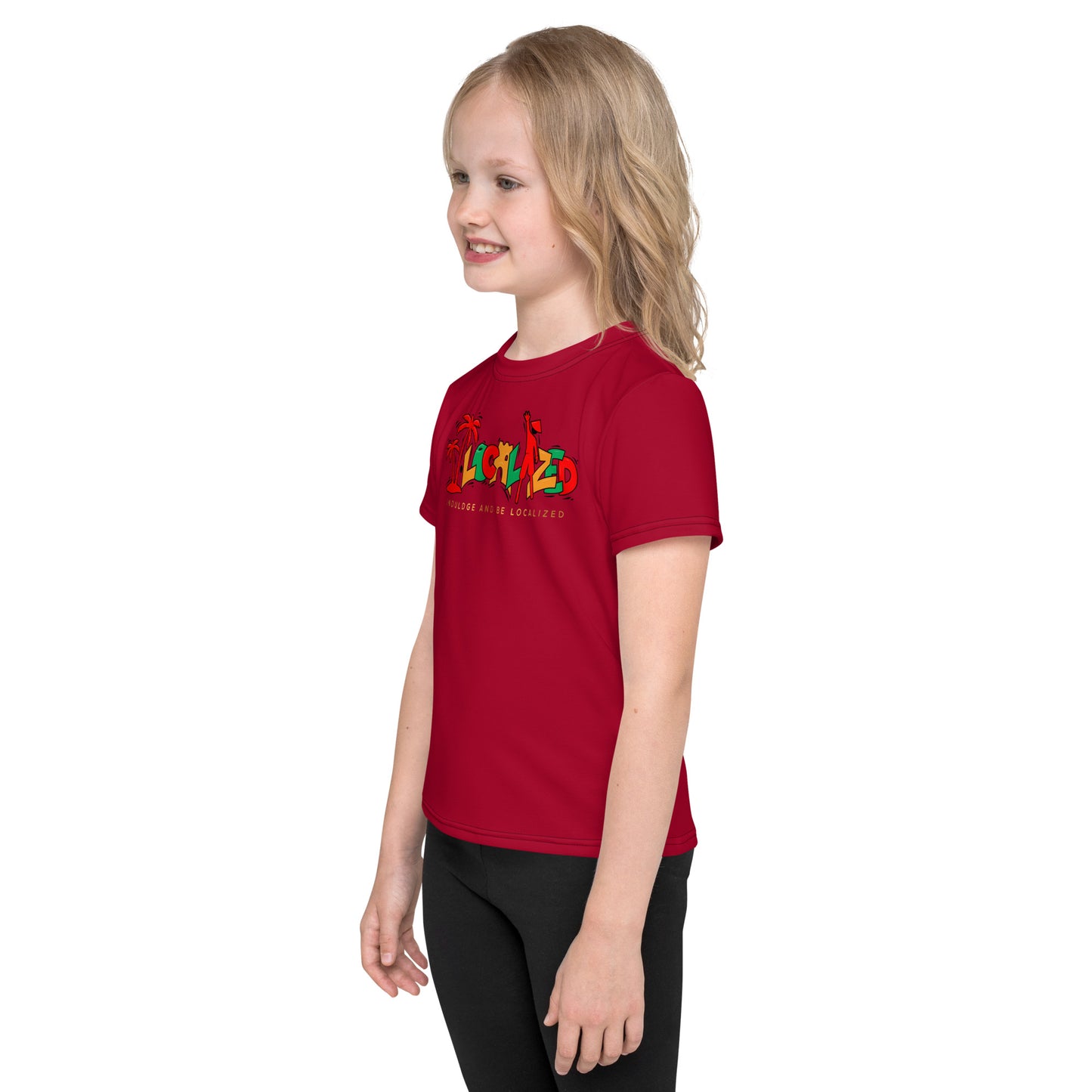 Maroon V.Localized (Ice/Gold/Green) Kid’s Dry-Fit T-Shirt