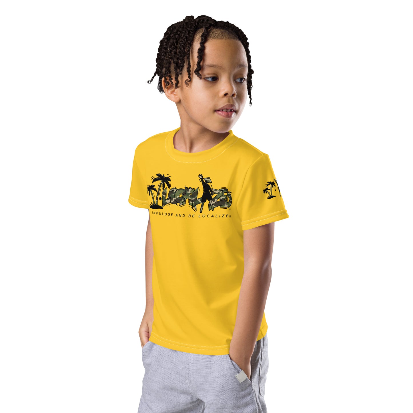 Gold V.Localized (Camo) Dry-Fit kids T-Shirt