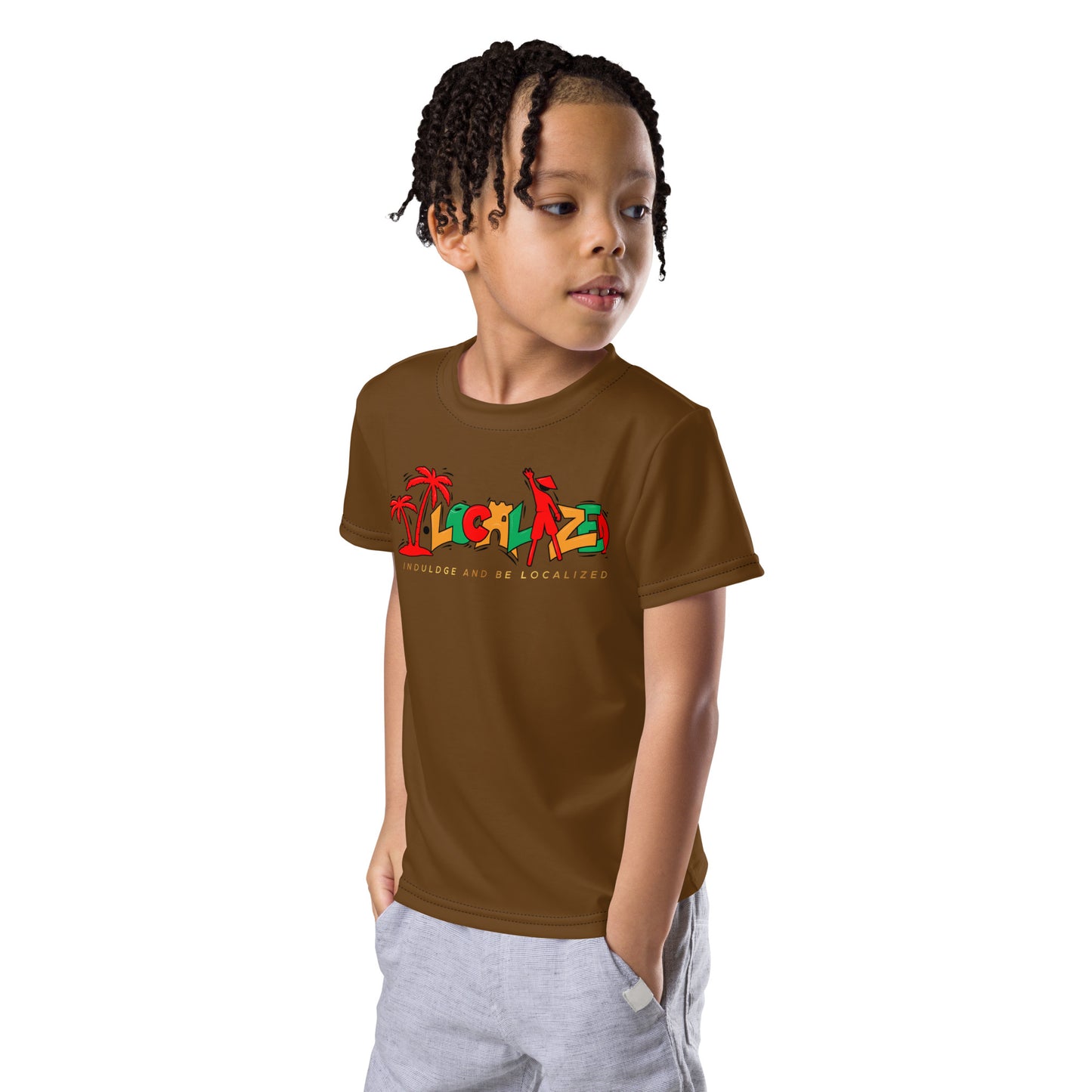 Brown V.Localized (Ice/Gold/Green) Kid’s Dry-Fit T-Shirt