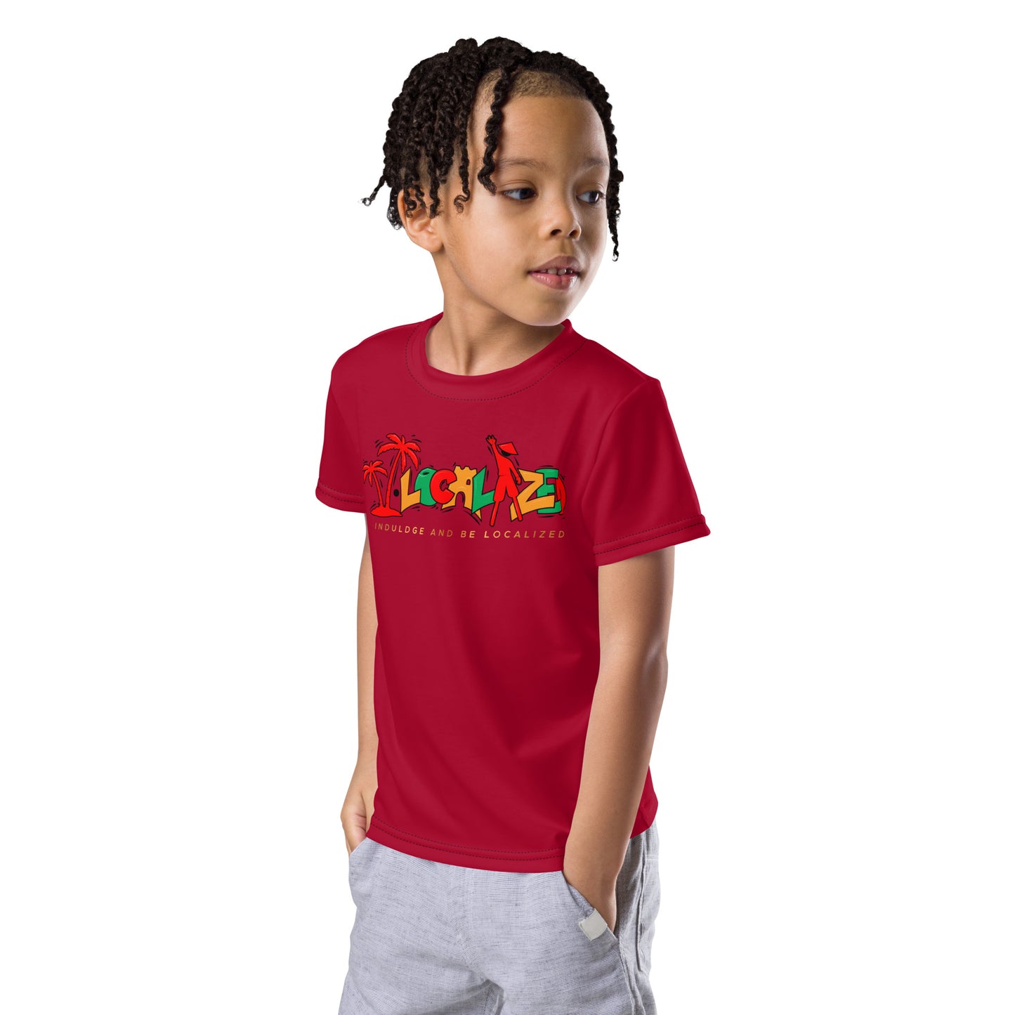 Maroon V.Localized (Ice/Gold/Green) Kid’s Dry-Fit T-Shirt