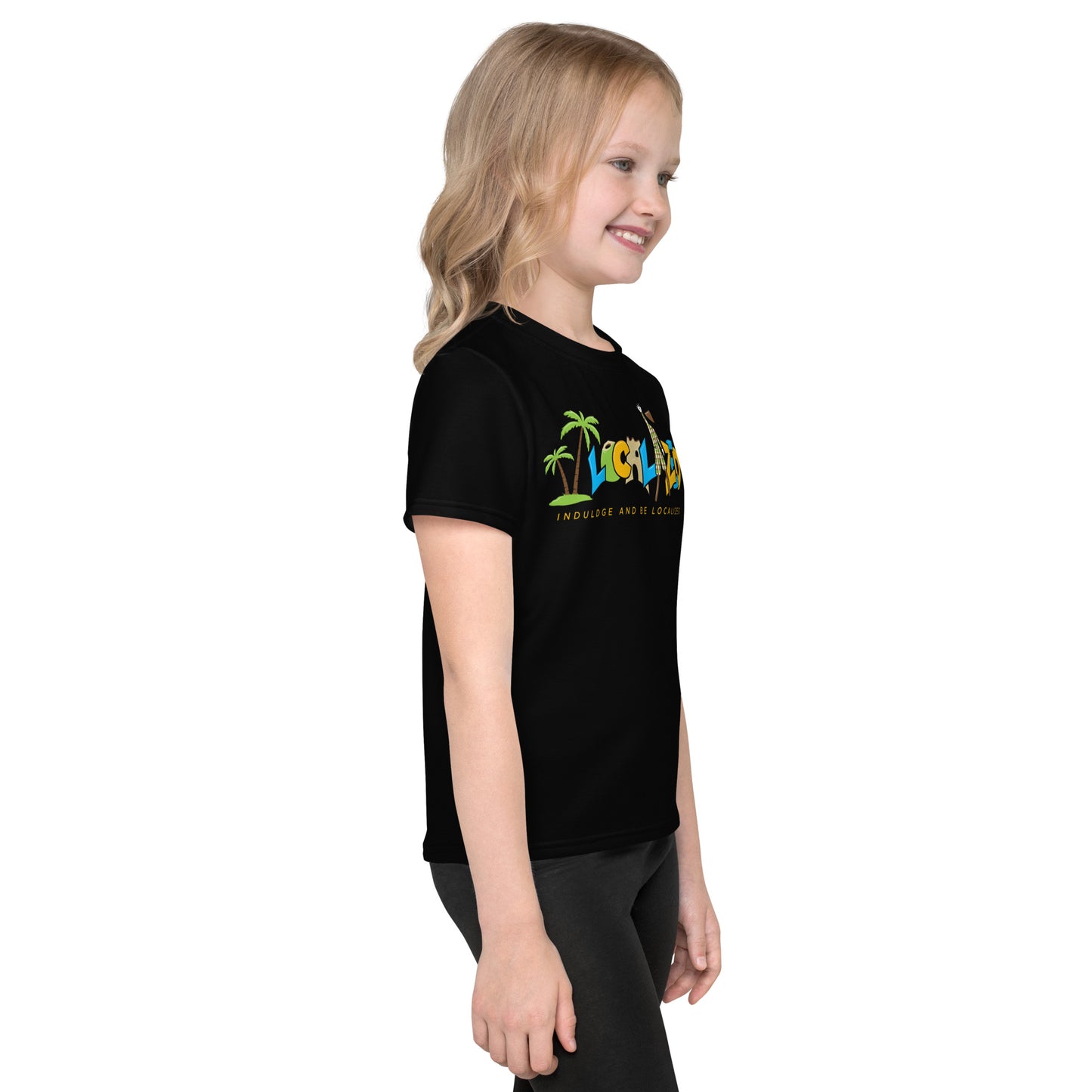 Black V.localized (Regular) Kids Dry-Fit T-shirt