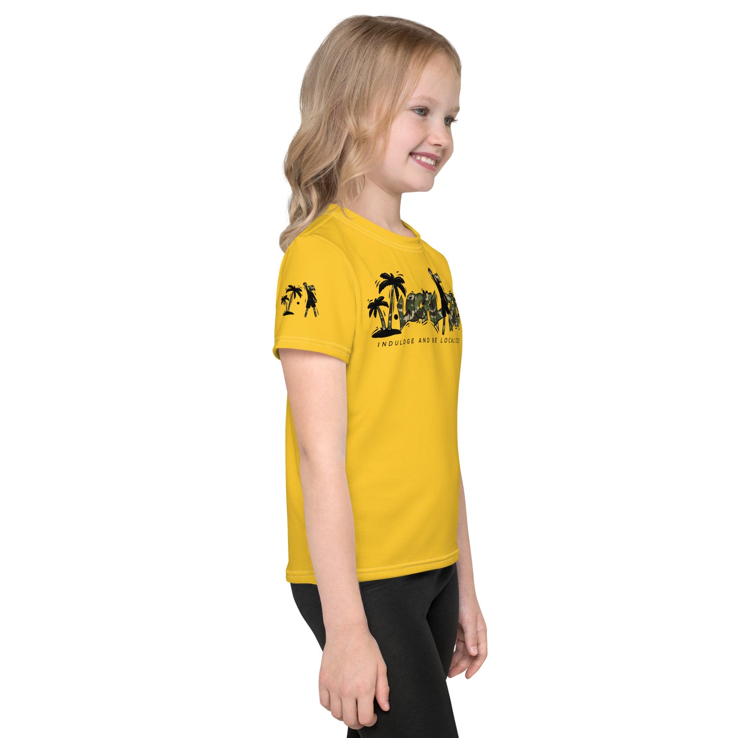 Gold V.Localized (Camo) Dry-Fit kids T-Shirt