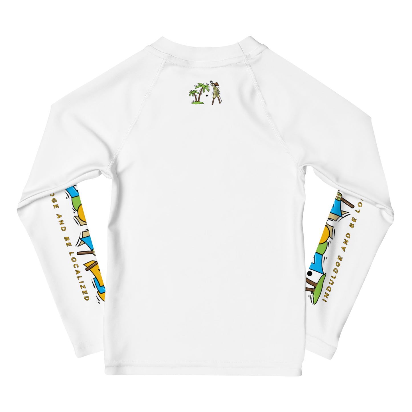 White V.Localized (Reguar) Kids Rash Guard