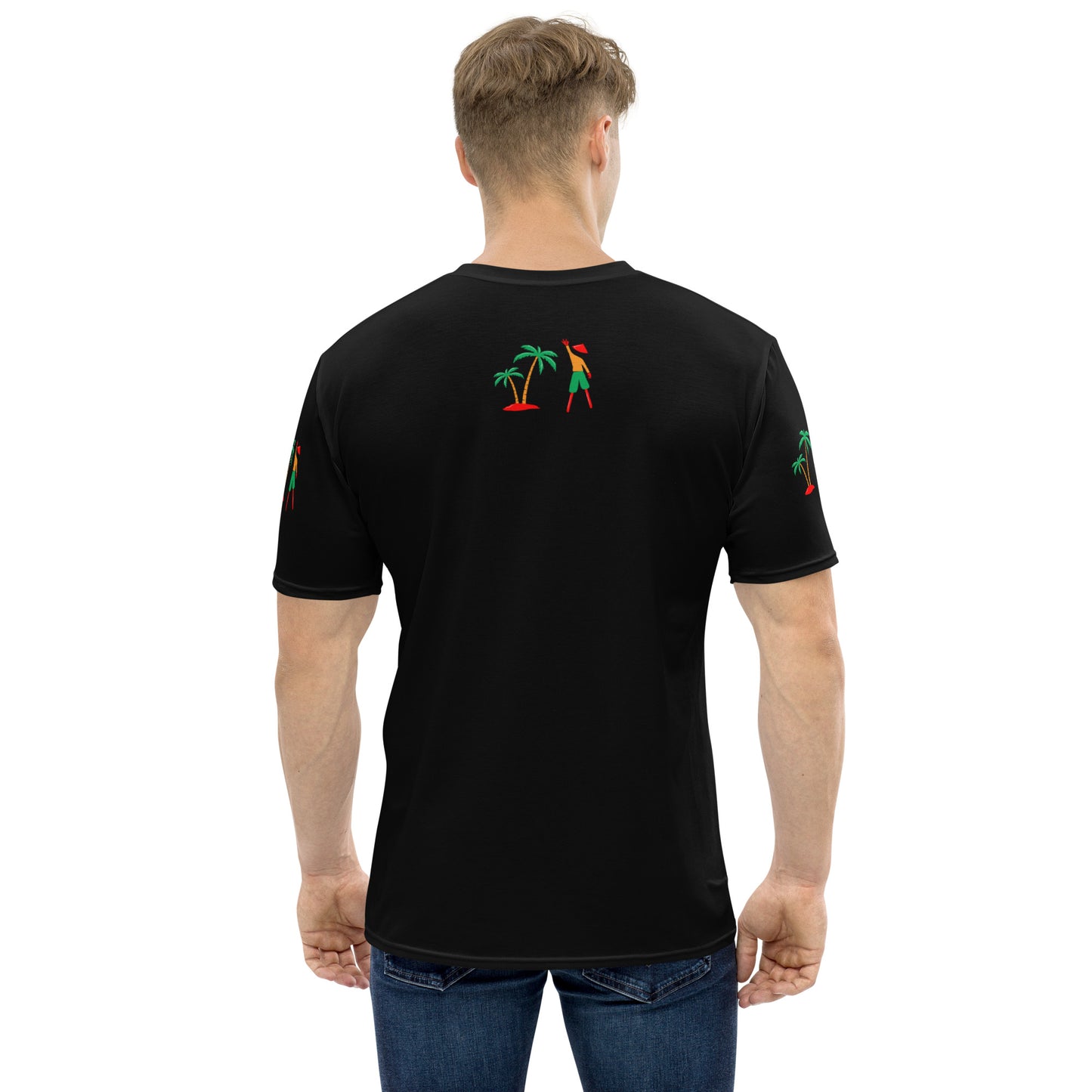Black V.Localized (Ice/Green/Gold) Dry-Fit Mens T-Shirt