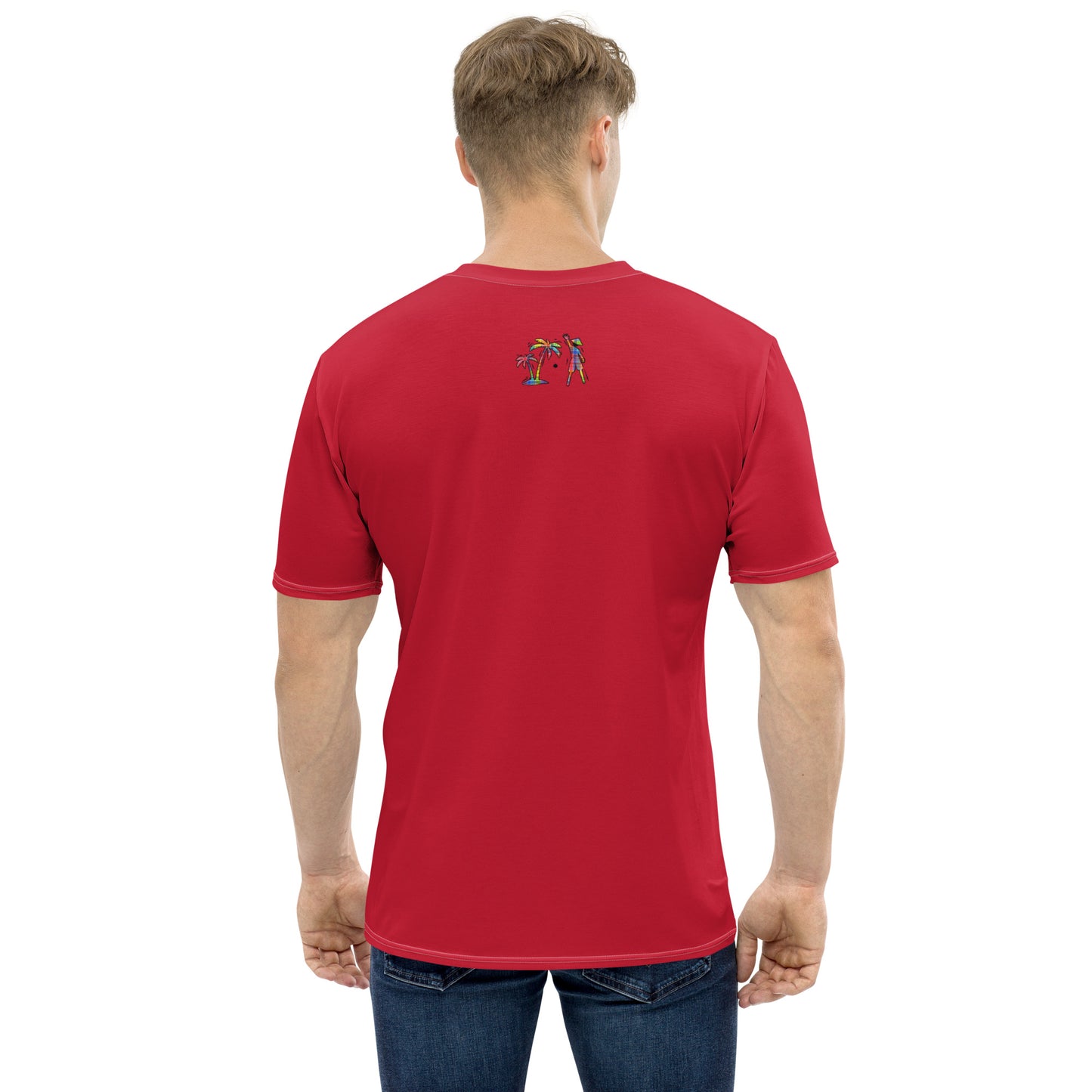 Red V.Localized (Madras) Men’s Dry-Fit T-Shirt