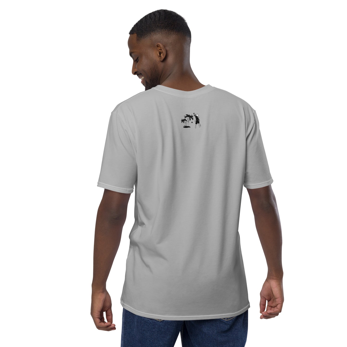 Gray V.Localized (Black/White) Men’s Dry-Fit T-Shirt