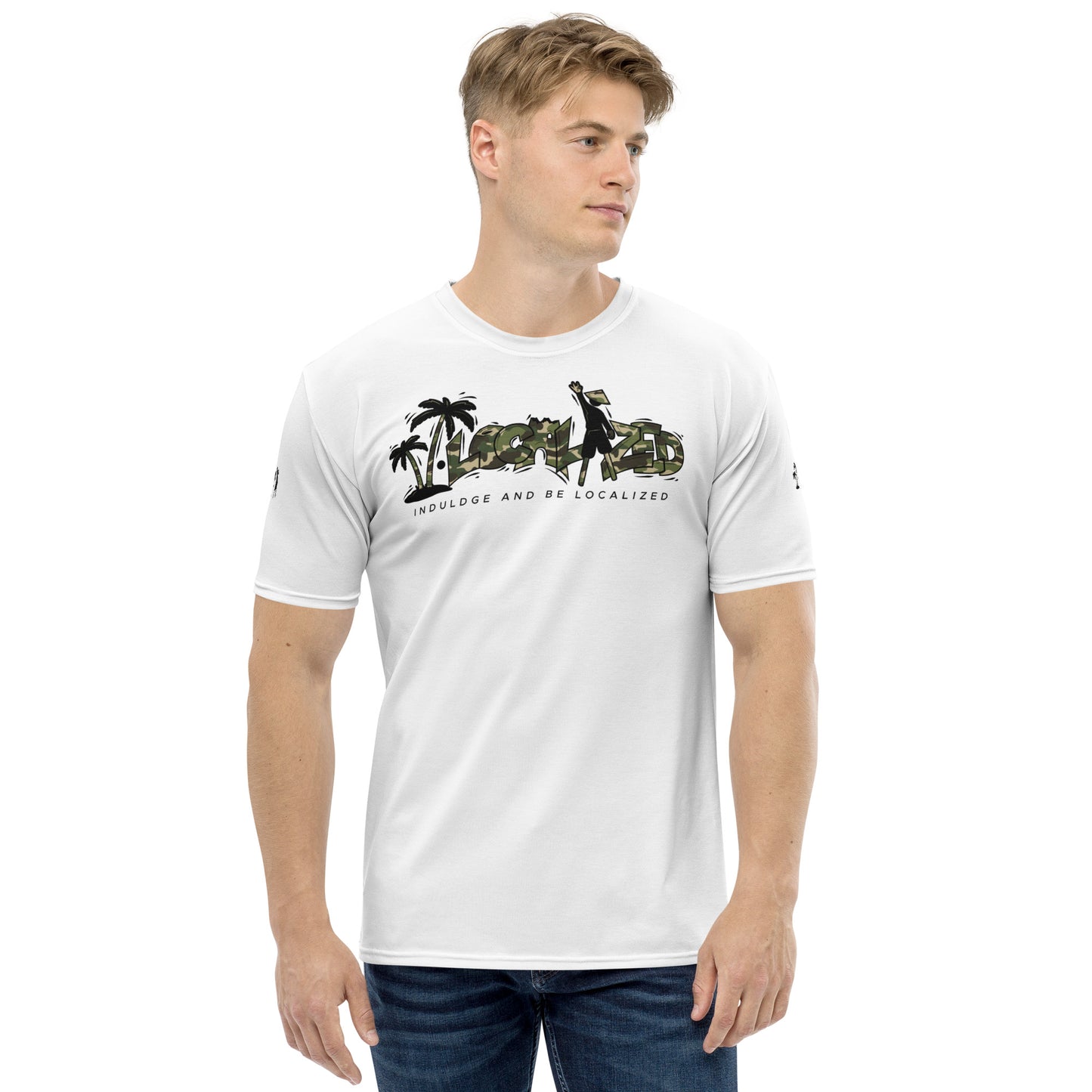 White V.Localized (Camo) Men’s Dry-Fit T-Shirt