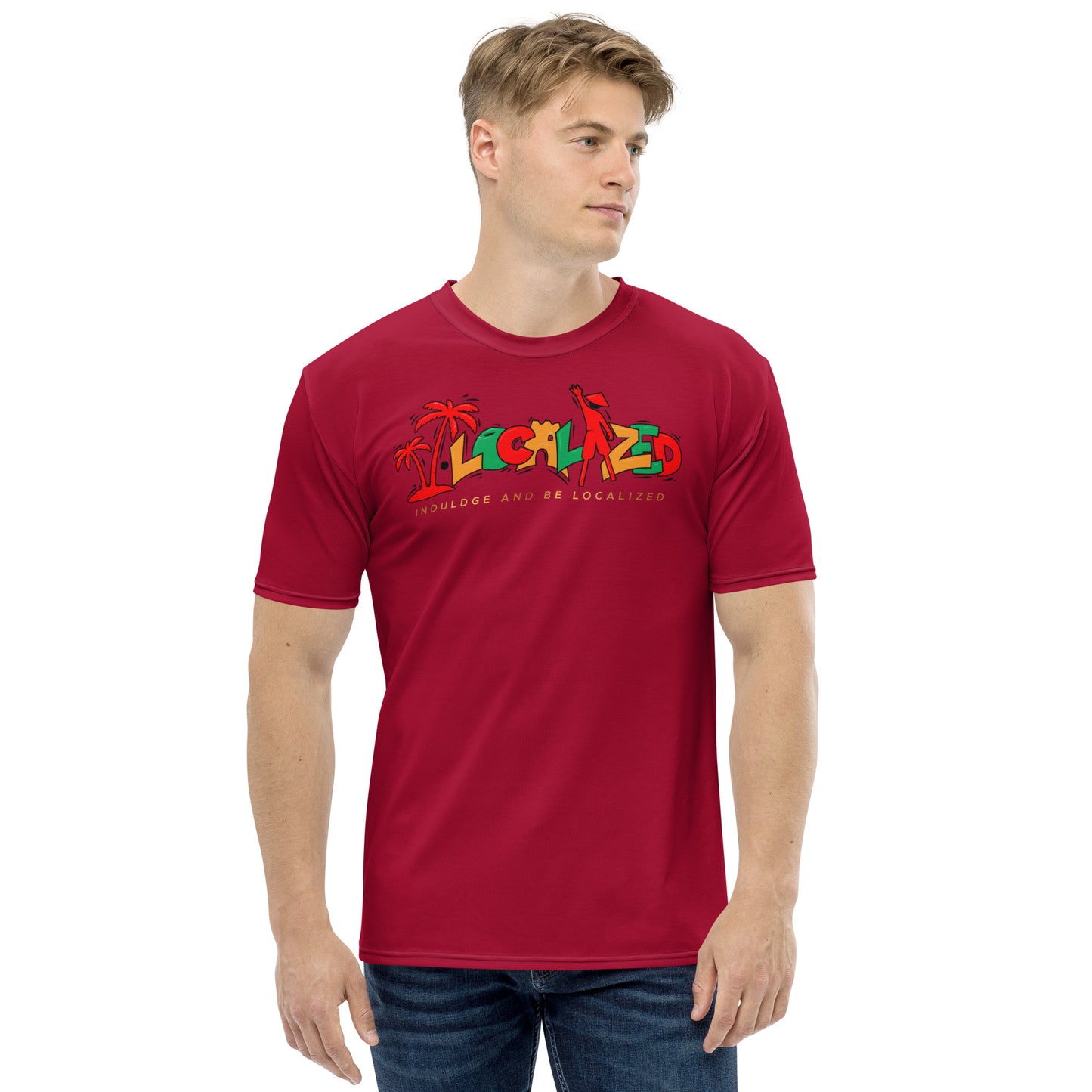 Maroon V.Localized (Ice/Gold/Green) Men’s Dry-Fit T-shirt