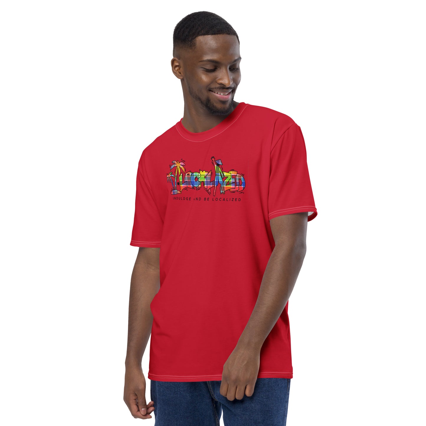 Red V.Localized (Madras) Men’s Dry-Fit T-Shirt