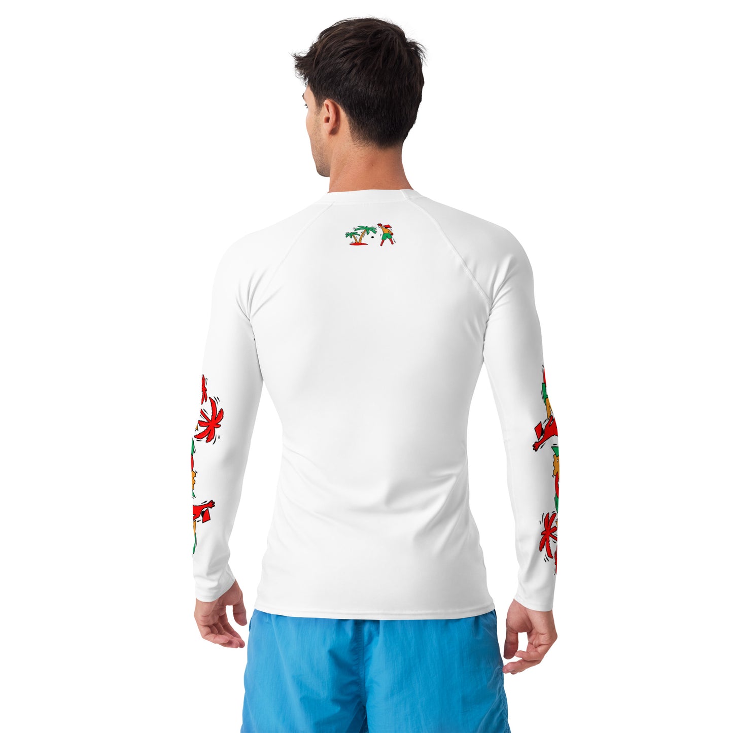 White V.Localized (Ice/Gold/Green) Men's Rash Guard