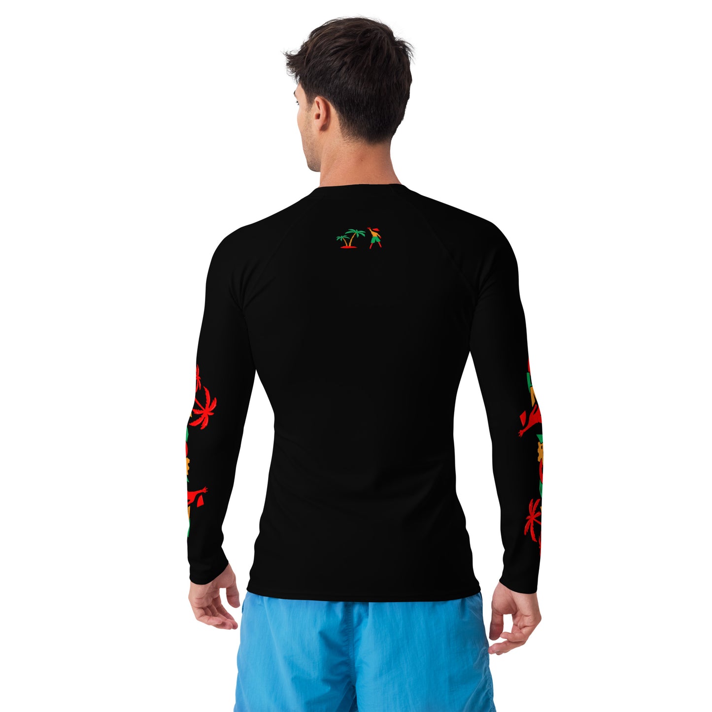 Black V.Localized (Ice/Gold/Green) Men's Rash Guard