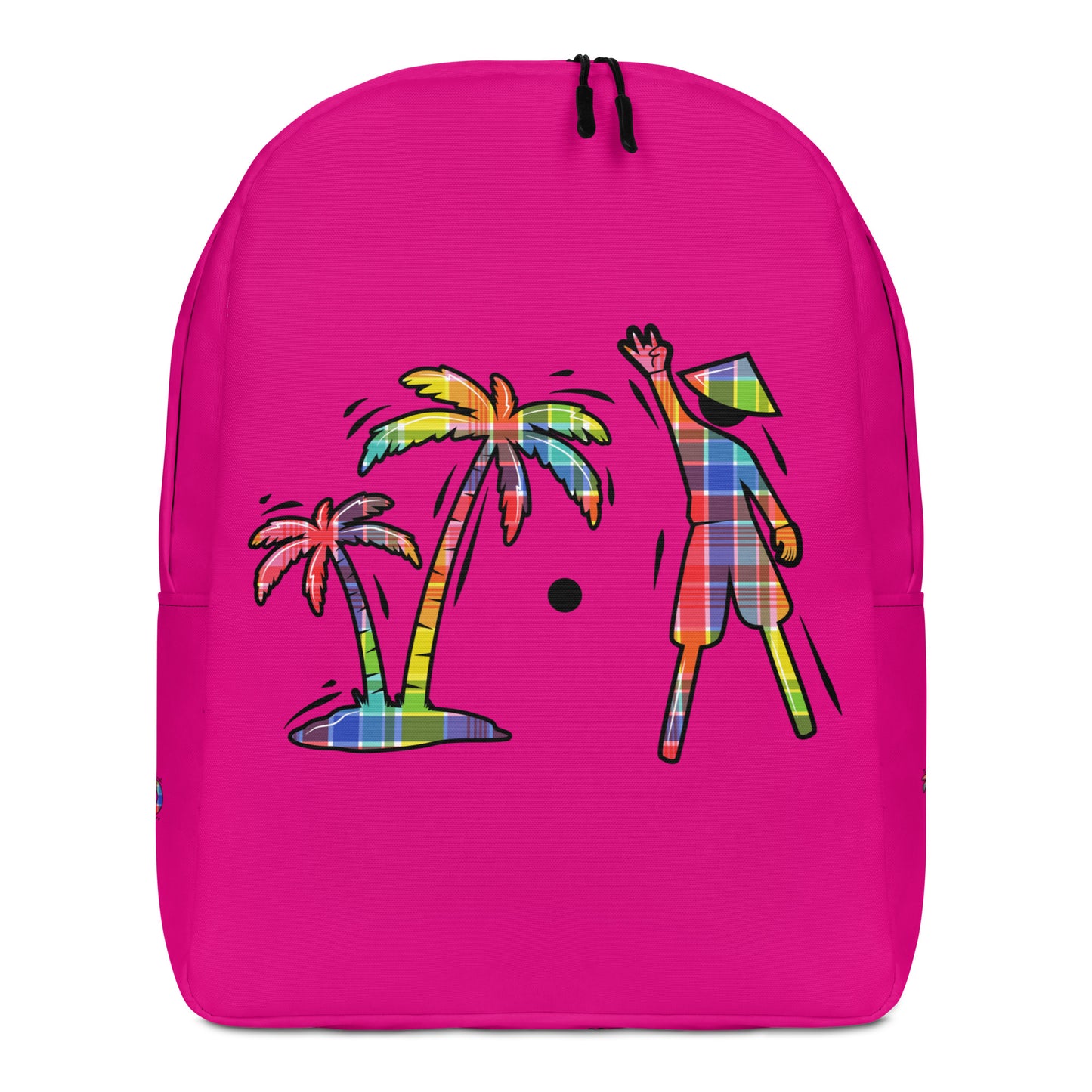 Fuchsia  V.Localized (Madras) Backpack