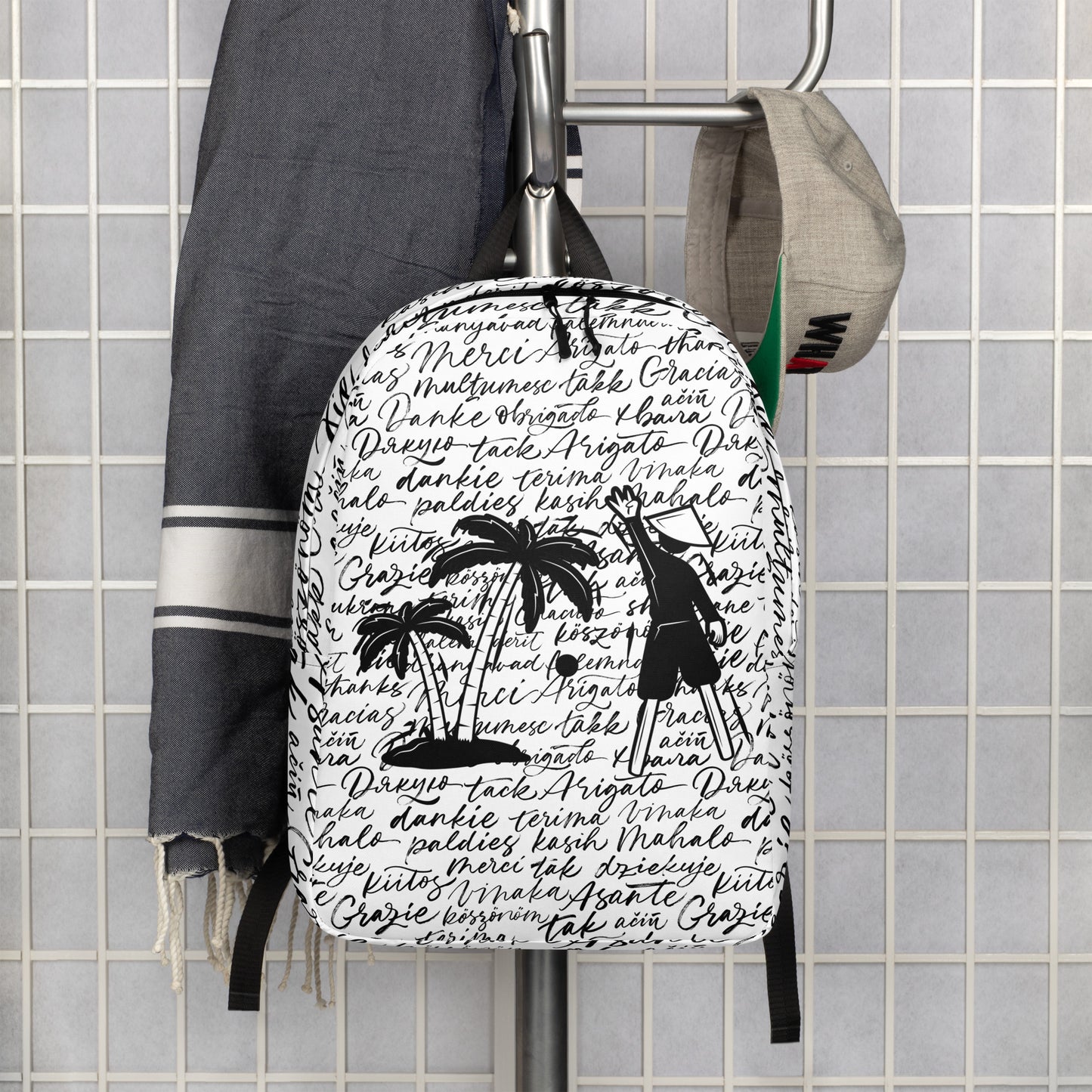 Black/White V.Localized Penmanship Backpack