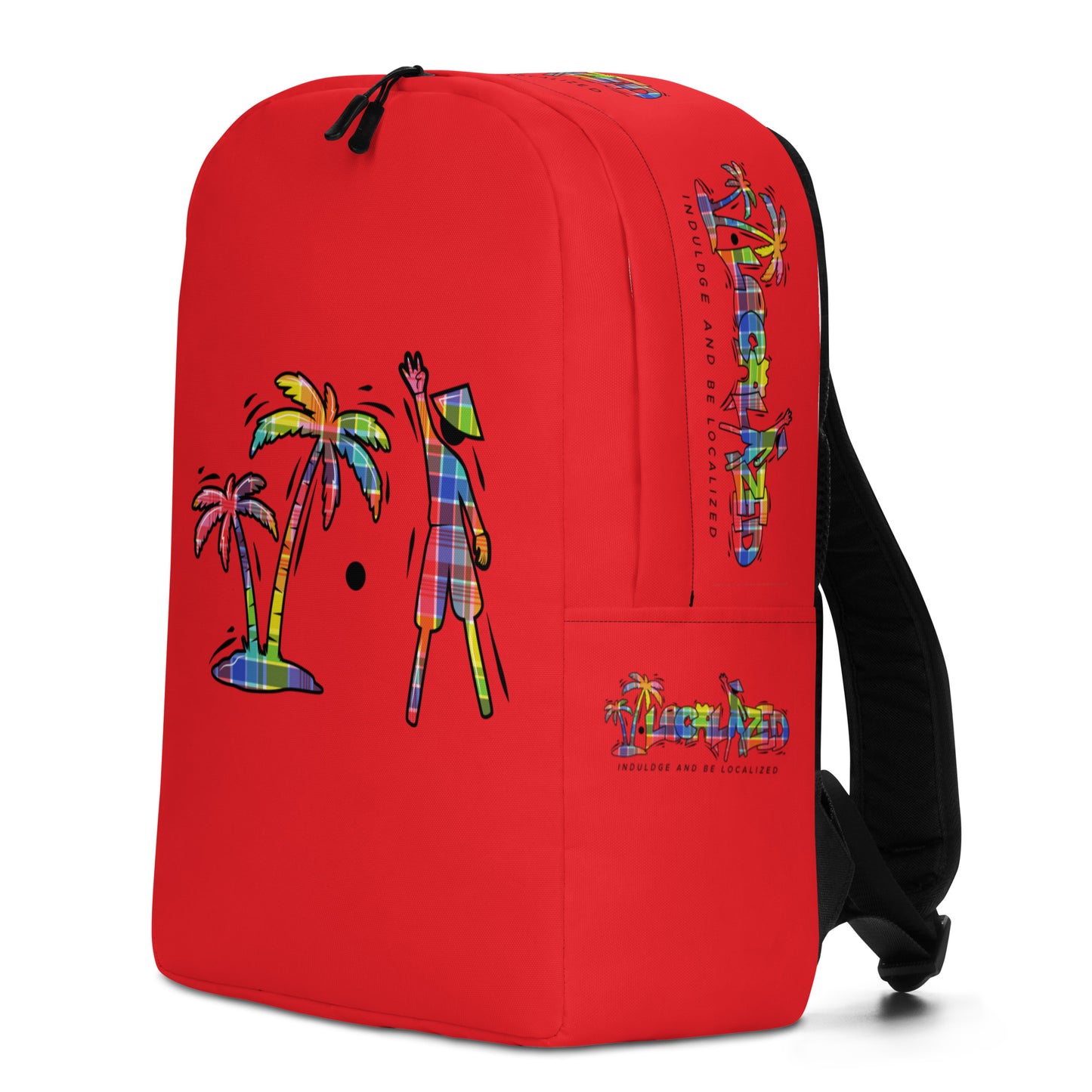 Red V.Localized (Madras) Backpack