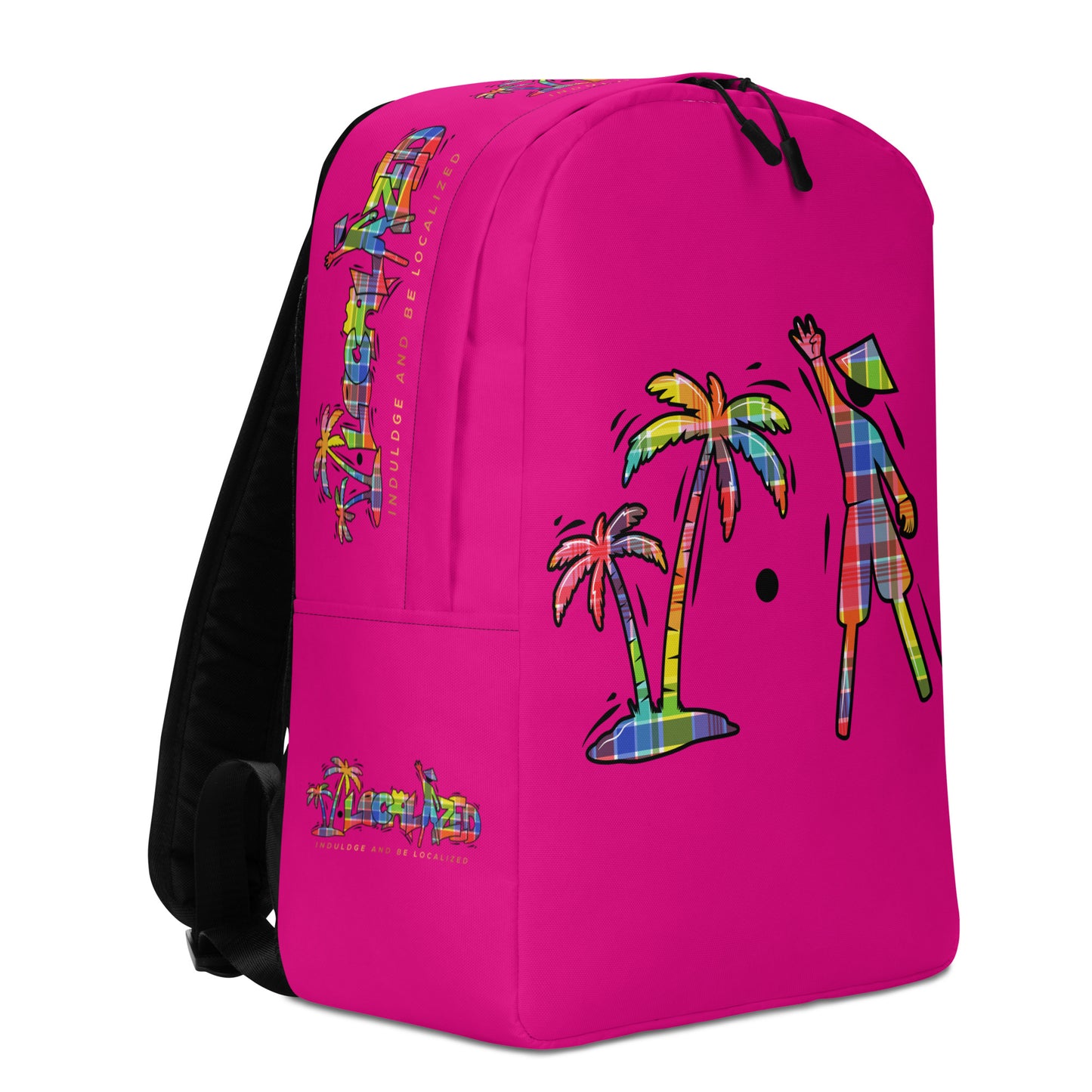 Fuchsia  V.Localized (Madras) Backpack