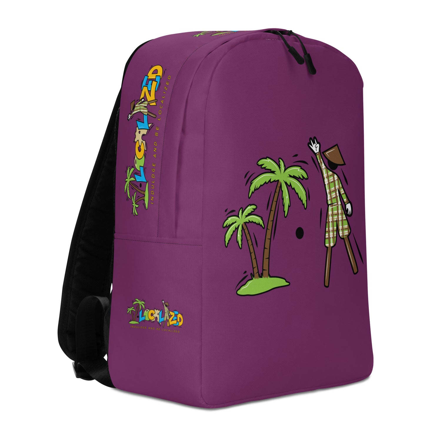 V.Localized Purple (Regular Logo) Minimalist Backpack