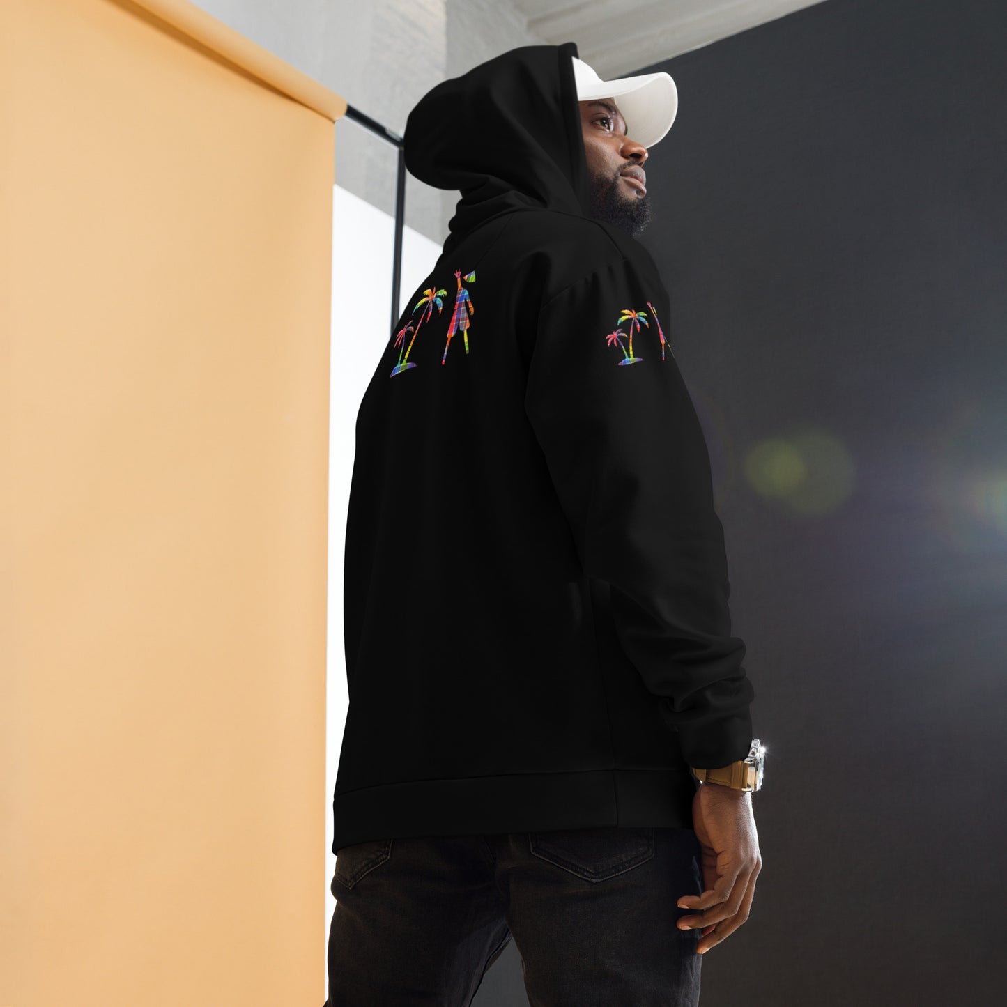 V.Localized Black (Madras) Unisex Hoodie