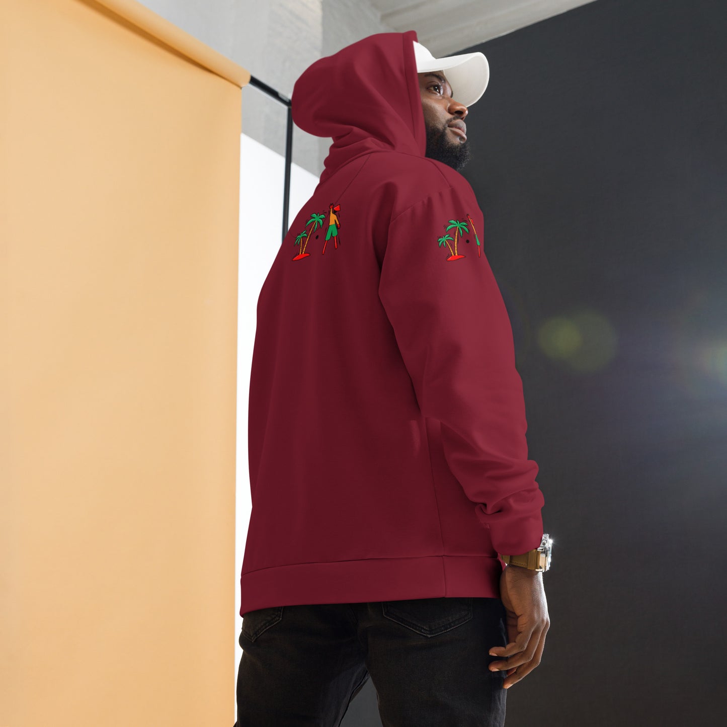 V.Localized Burgandy (Ice/Gold/Green) Unisex Hoodie