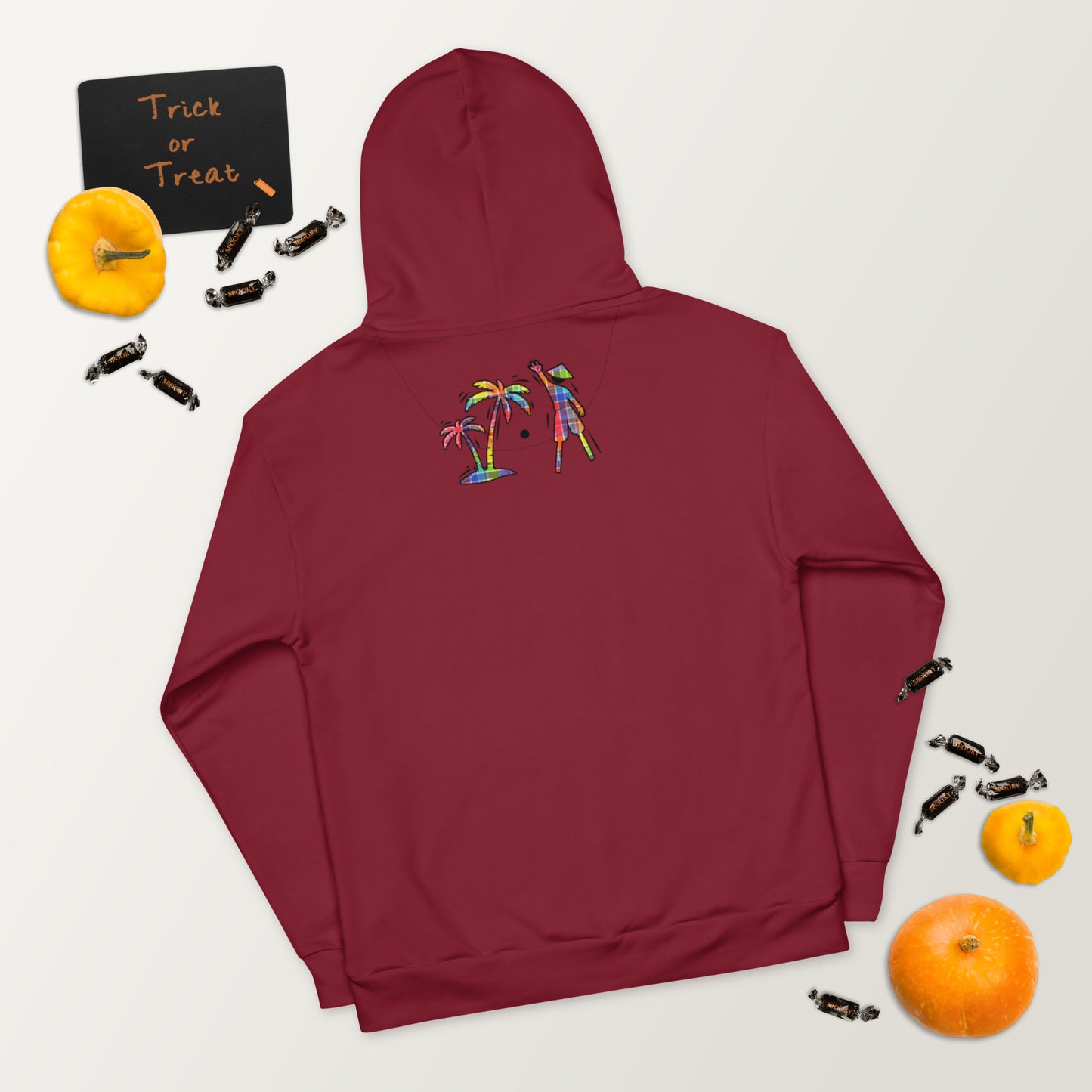 V.Localized Burgundy (Madras)  Unisex Hoodie