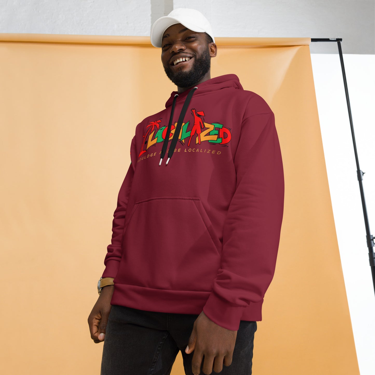 V.Localized Burgandy (Ice/Gold/Green) Unisex Hoodie