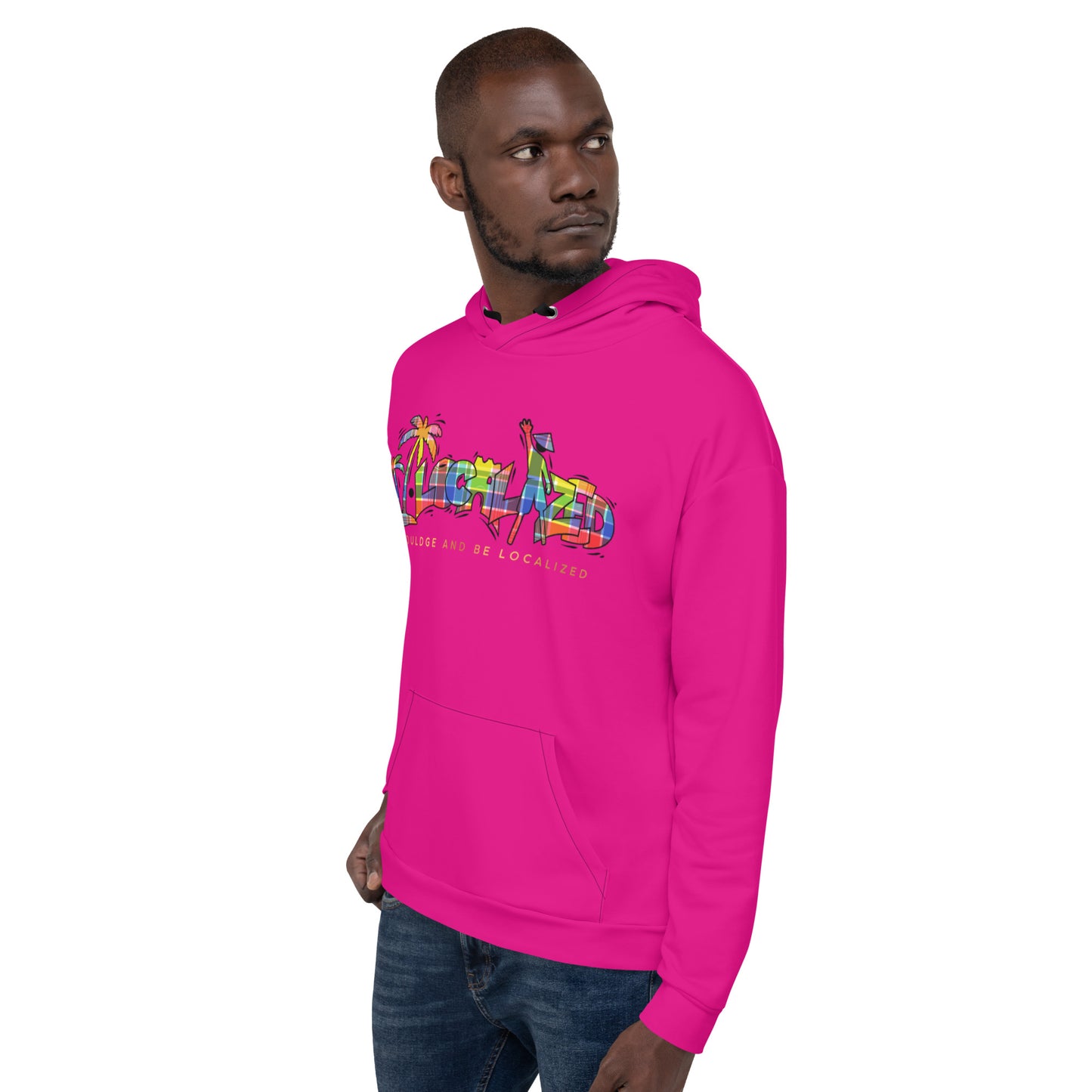 V.Localized Fuchsia (Madras) Unisex Hoodie