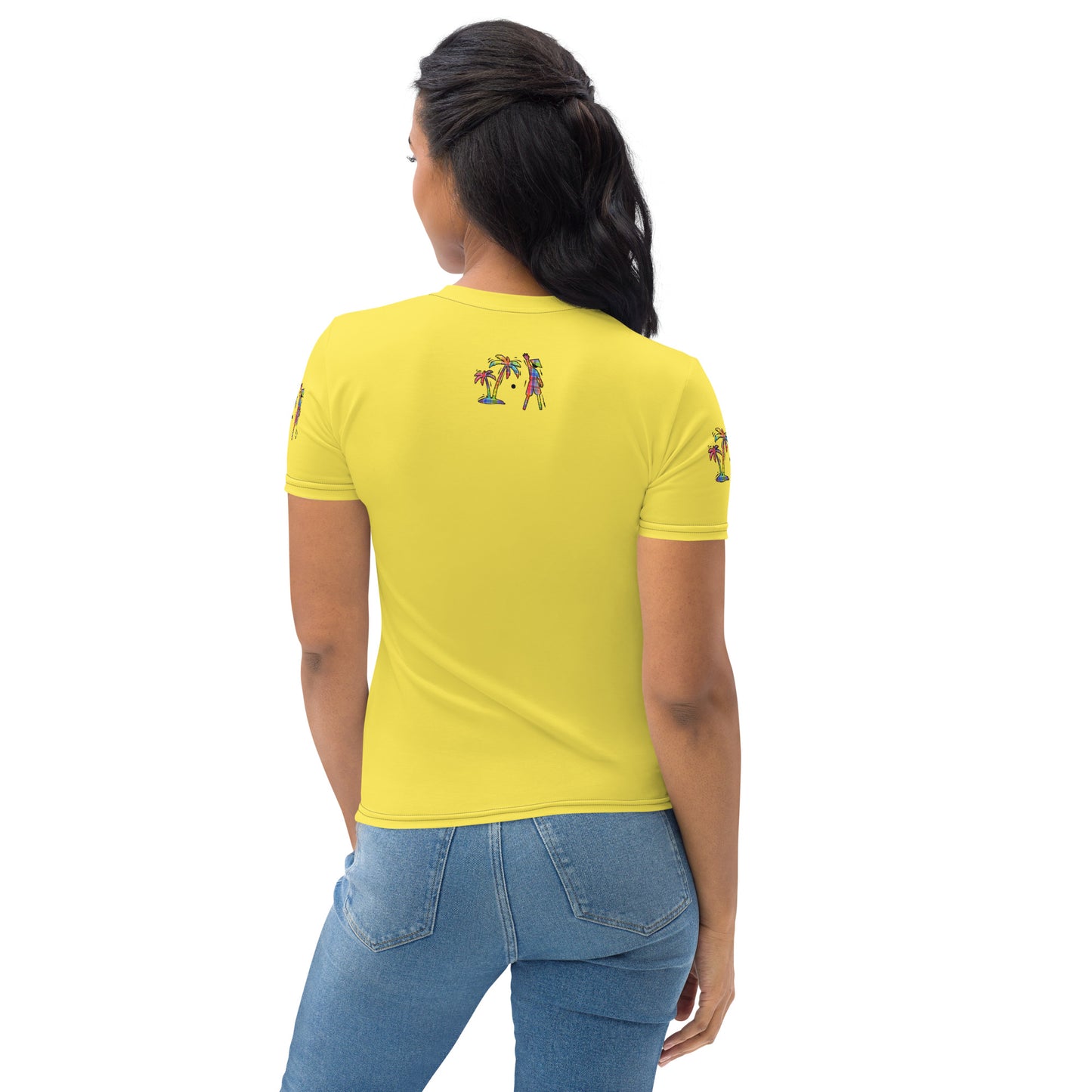 Yellow V.Localized (Madras) Dry-Fit t-shirt