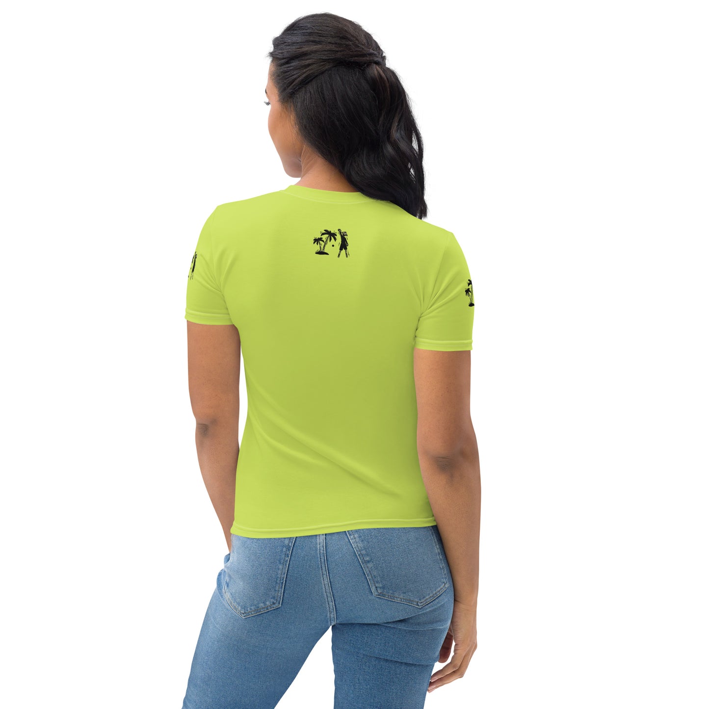 Fluorescent Green V.Localized (Camo) Women’s Dry-Fit T-Shirt