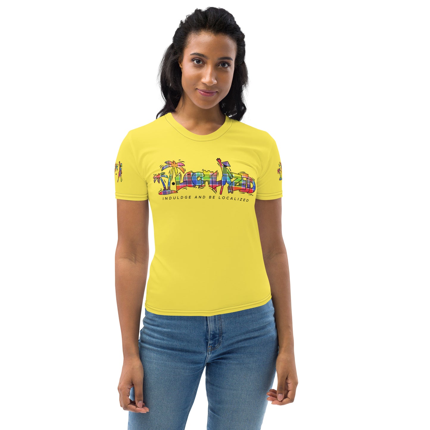 Yellow V.Localized (Madras) Dry-Fit t-shirt