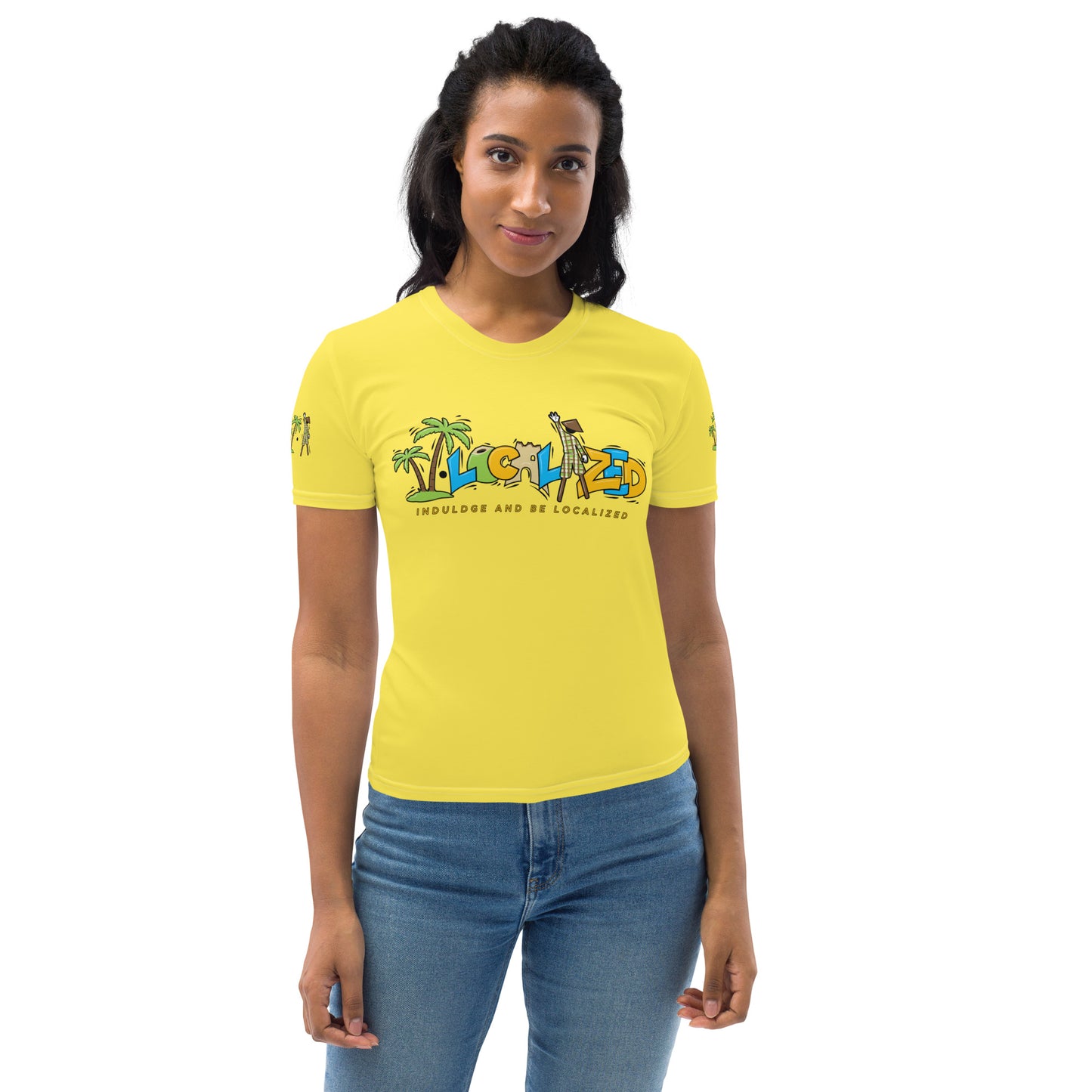 Yellow V.Localized (Regular) Women’s Dry-Fit T-Shirt