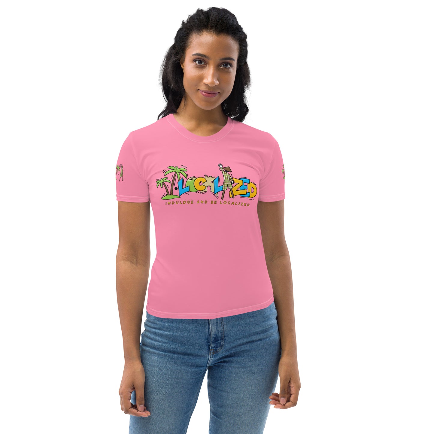 Pink V.Localized (Regular) Women’s Dry-Fit T-Shirt