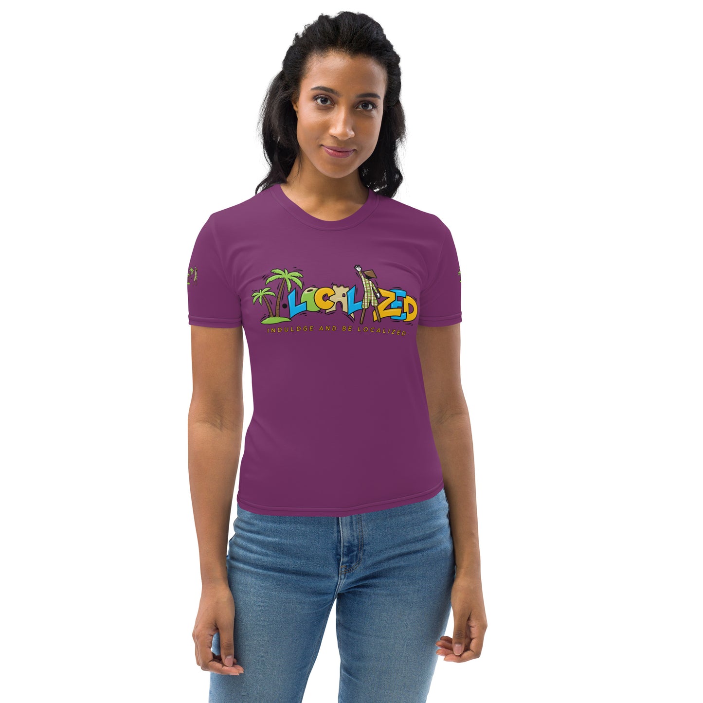 V.Localized Purple (Regular) Dry-fit Women's T-shirt