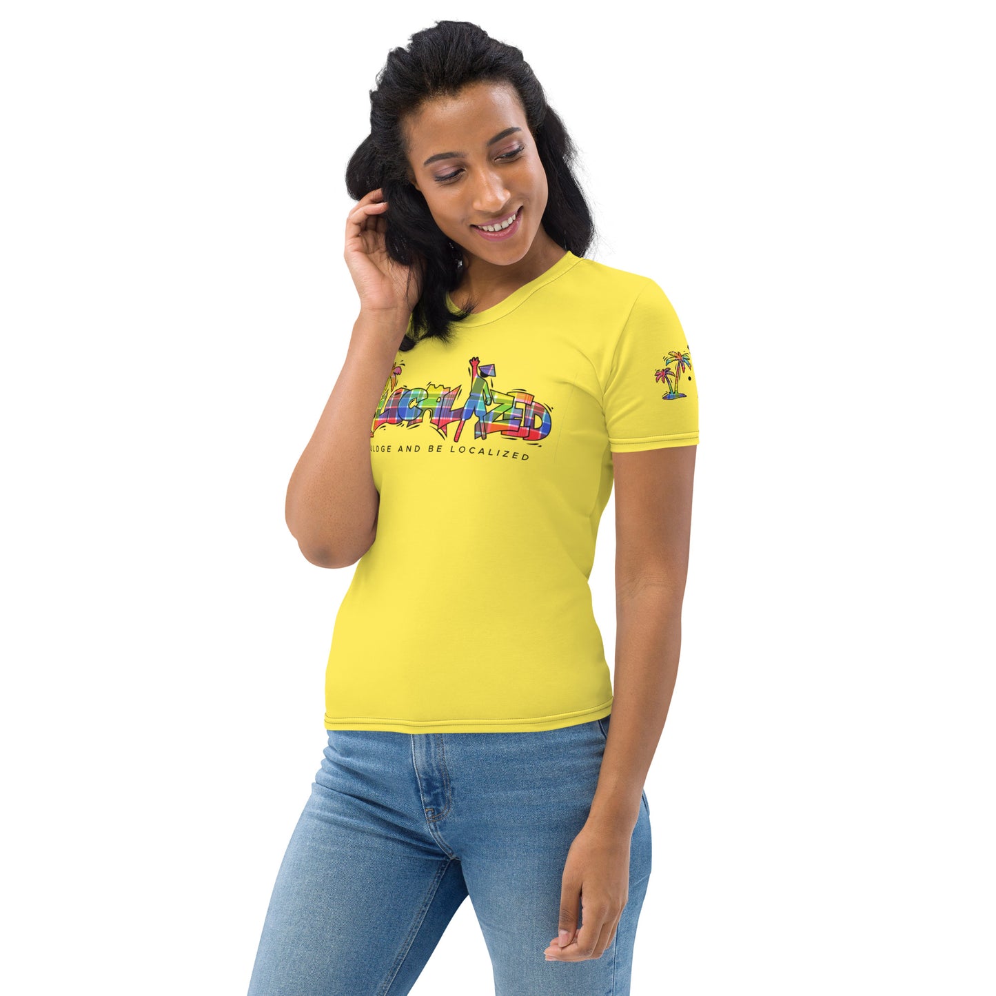 Yellow V.Localized (Madras) Dry-Fit t-shirt