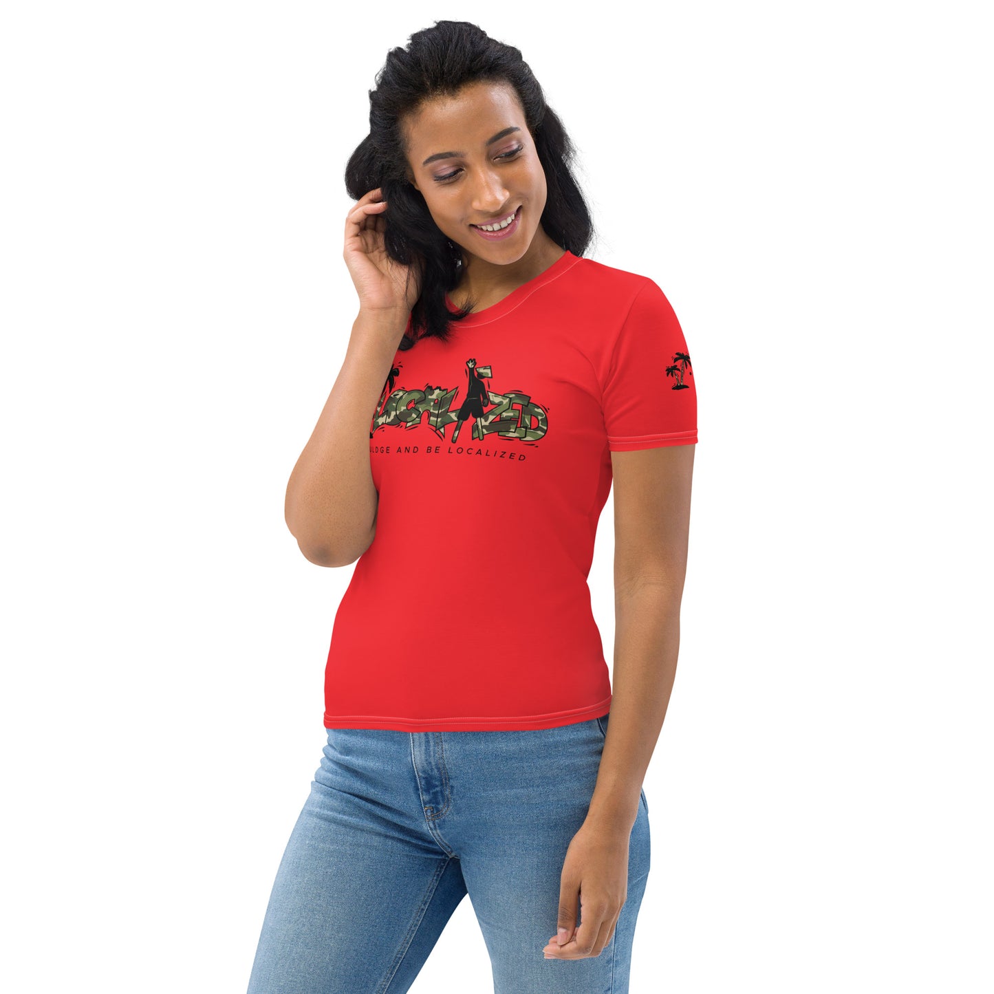 Red V.Localized (Camo) Women’s Dry-Fit T-Shirt