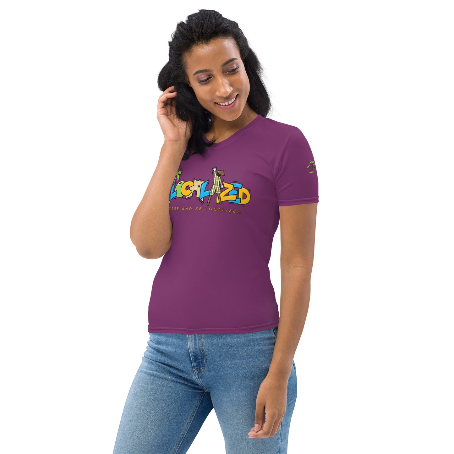 V.Localized Purple (Regular) Dry-fit Women's T-shirt