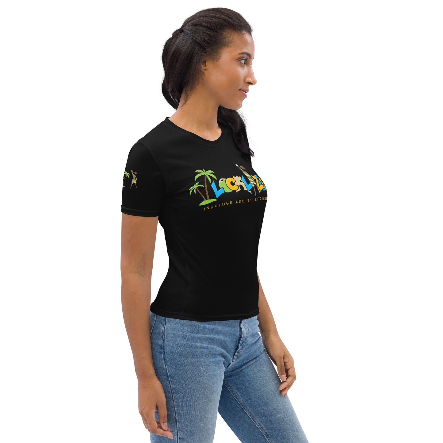 Black V.Localized (Regular) Women’s Dry-Fit T-Shirt