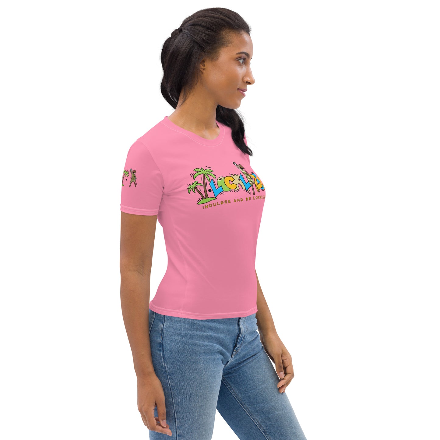 Pink V.Localized (Regular) Women’s Dry-Fit T-Shirt
