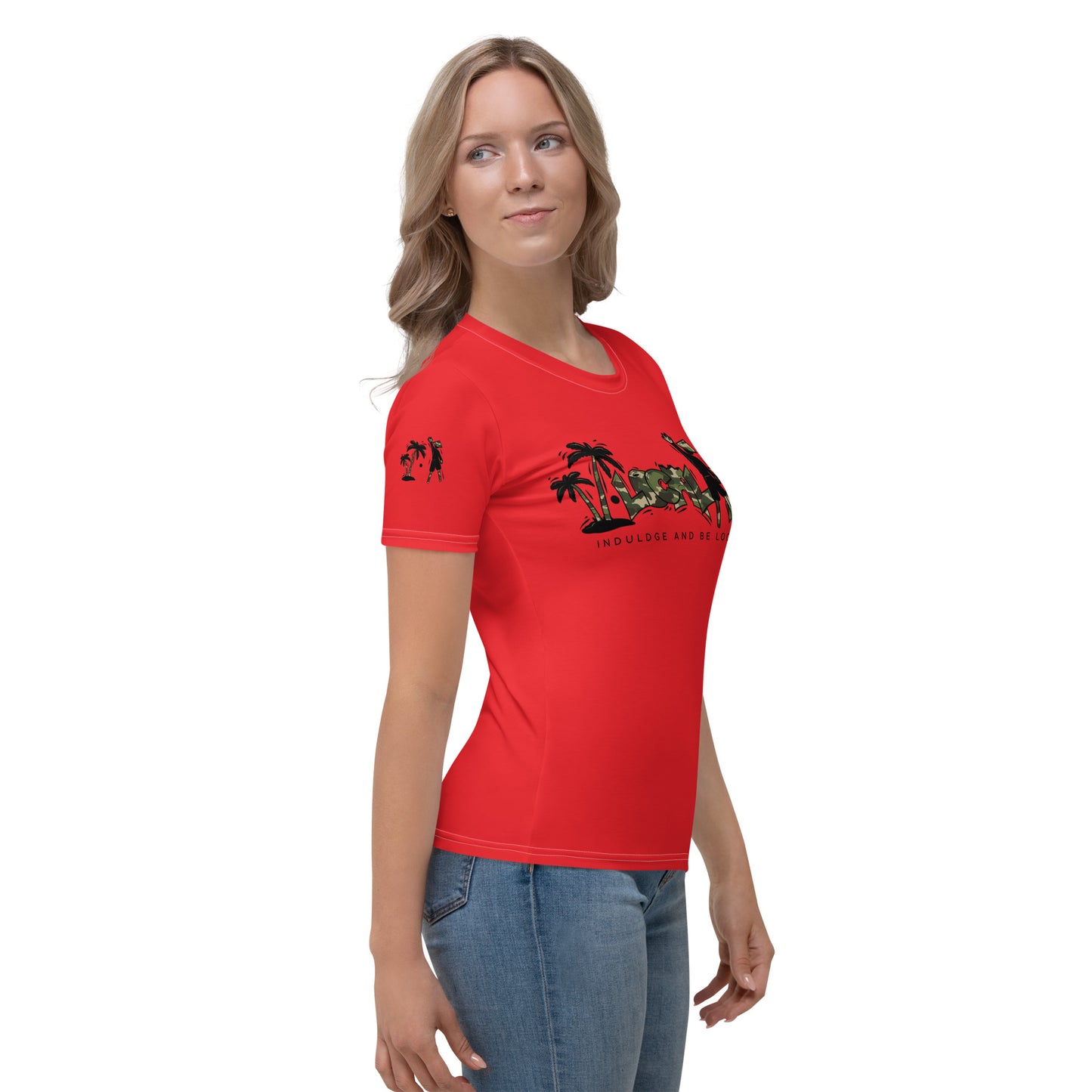 Red V.Localized (Camo) Women’s Dry-Fit T-Shirt