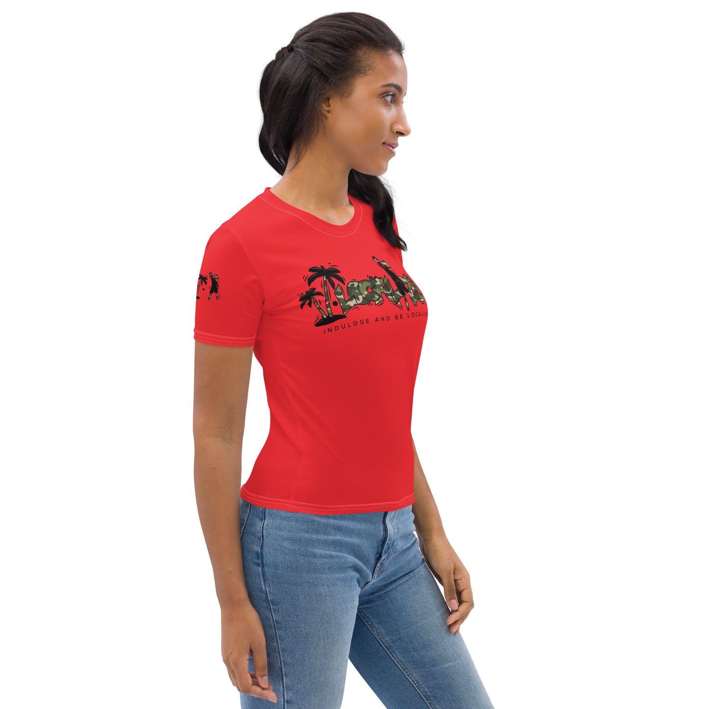 Red V.Localized (Camo) Women’s Dry-Fit T-Shirt