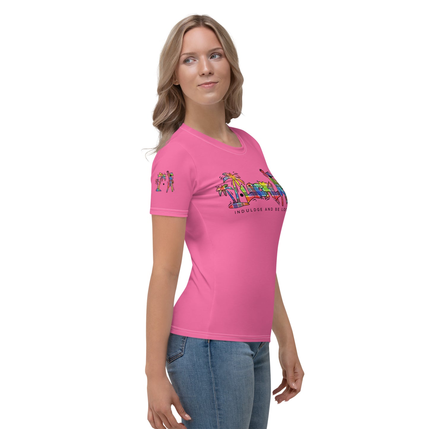 Pink V.Localized (Madras) Women’s Dry-Fit T-Shirt