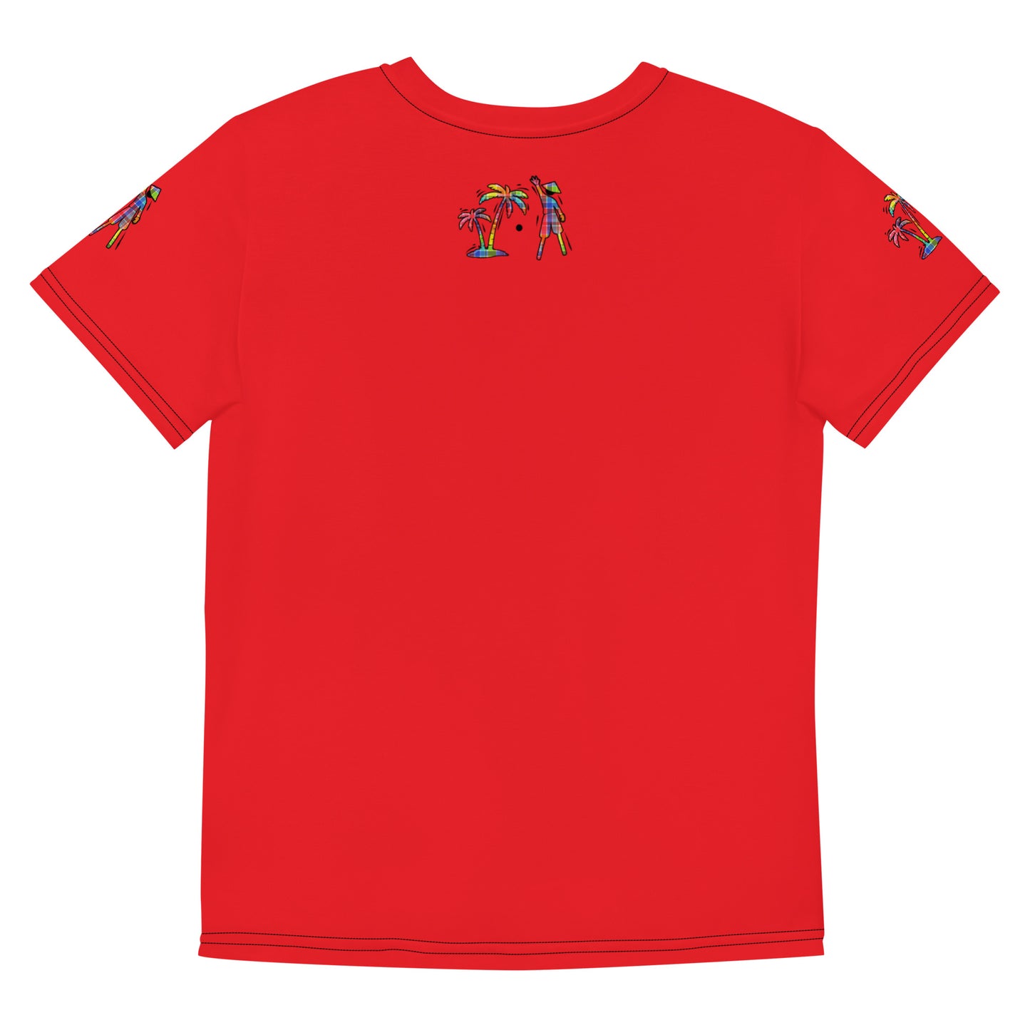 Red V.Localized (Madras) Youth Dry-Fit T-Shirt