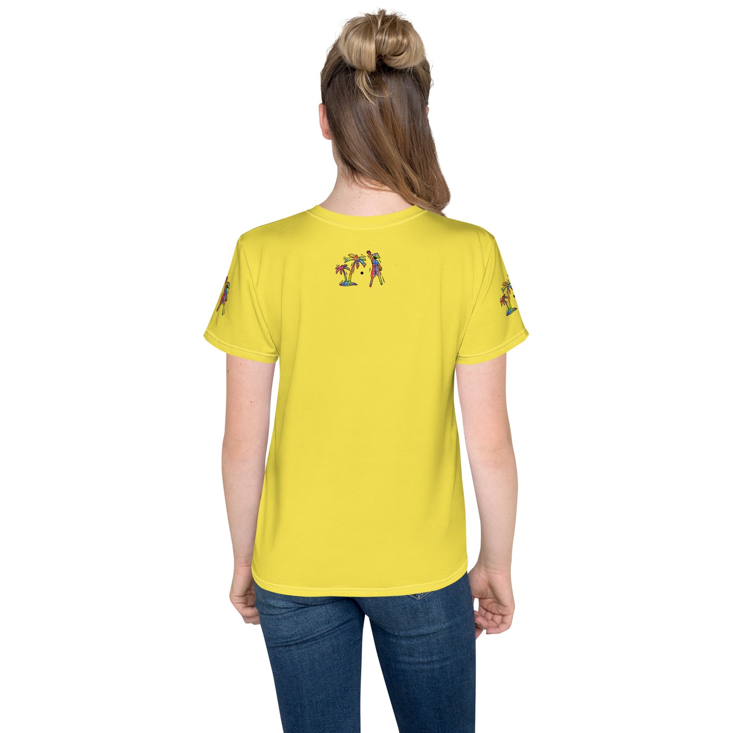 Yellow V.Localized  (Madras) Youth Dry-Fit T-Shirt