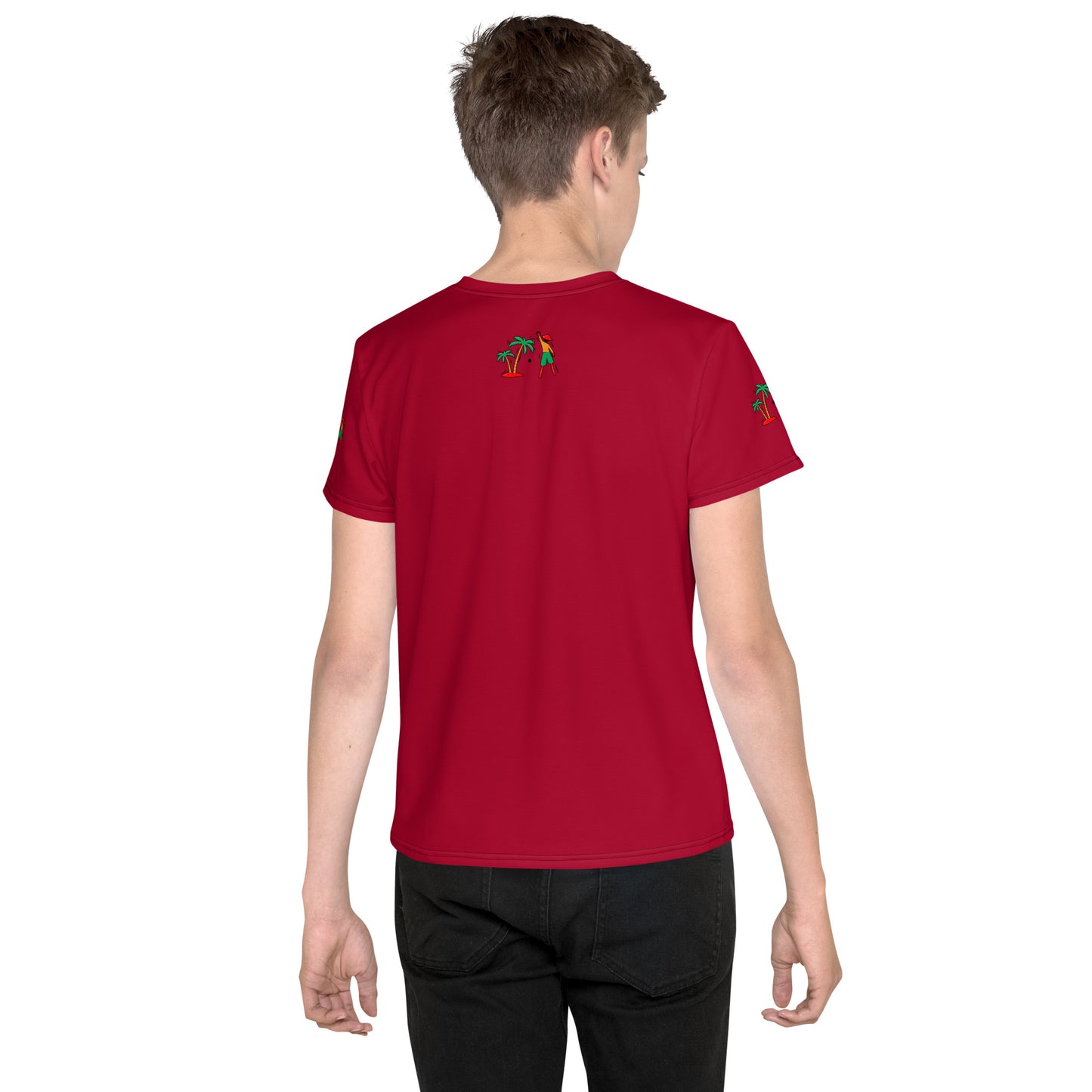 Maroon V.Localized (Ice/Gold/Green) Youth Dry-Fit T-Shirt